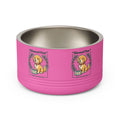 Dog Feeding Bowl — 18oz Stainless Pet Bowl with Cute Puppy Design