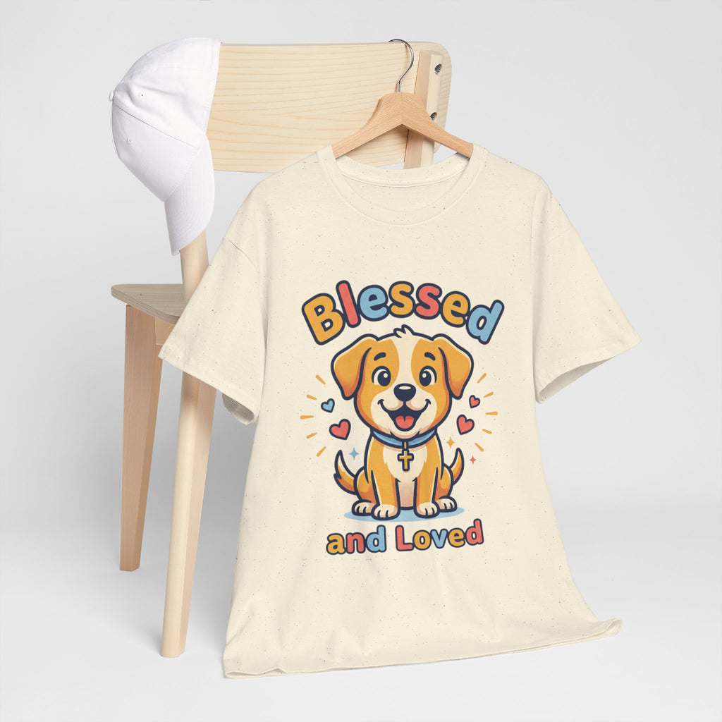 Blessed and Loved Puppy T-Shirt — Cute Dog Graphic Tee for Pet Lovers