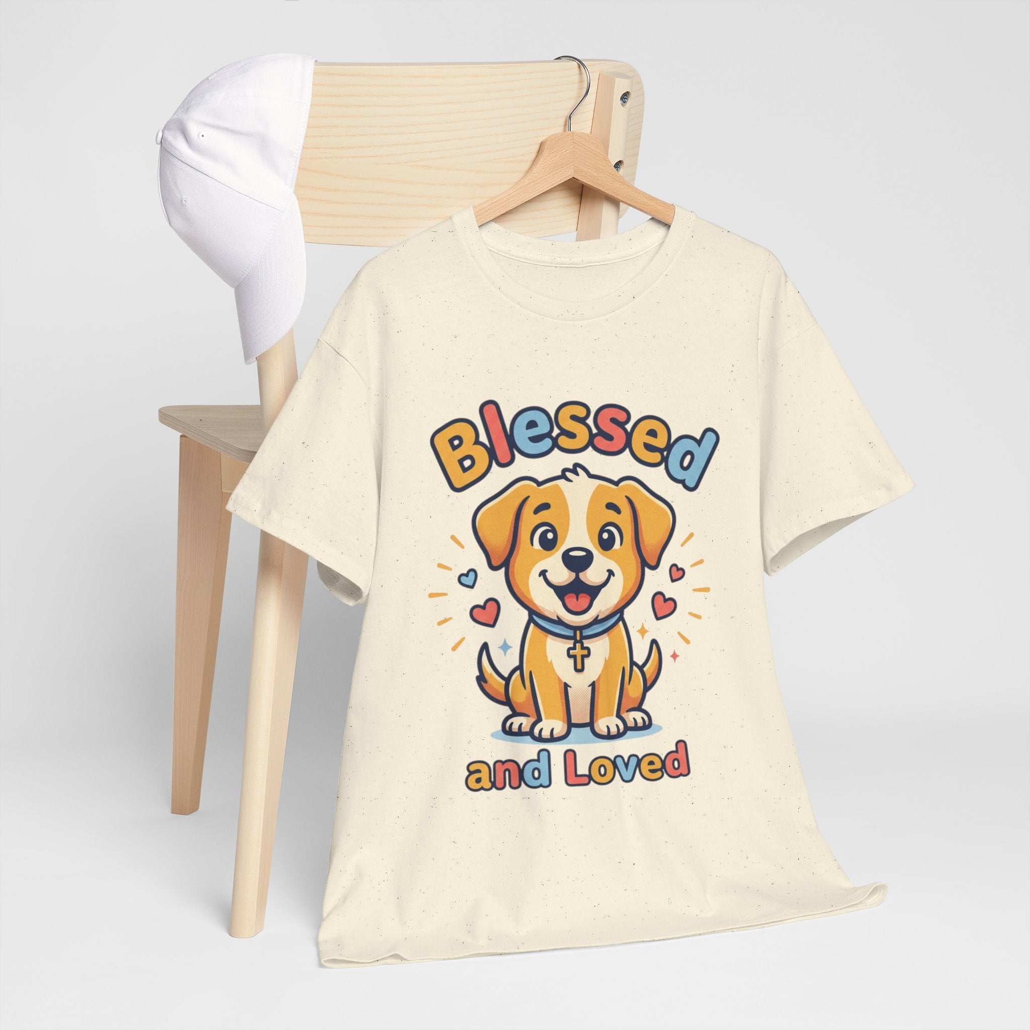 Blessed and Loved Puppy T-Shirt — Cute Dog Graphic Tee for Pet Lovers