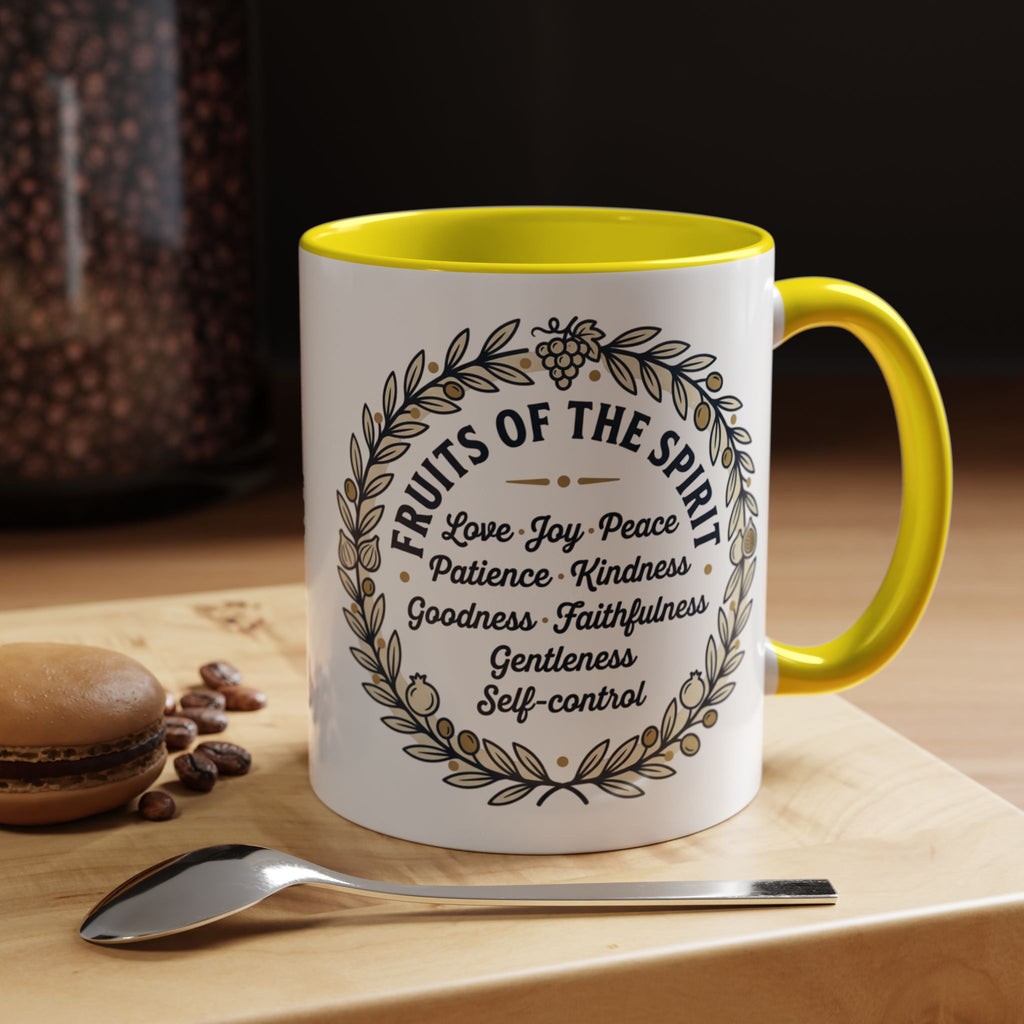 Fruits of the spirit Script Mug | Accent Coffee Mug