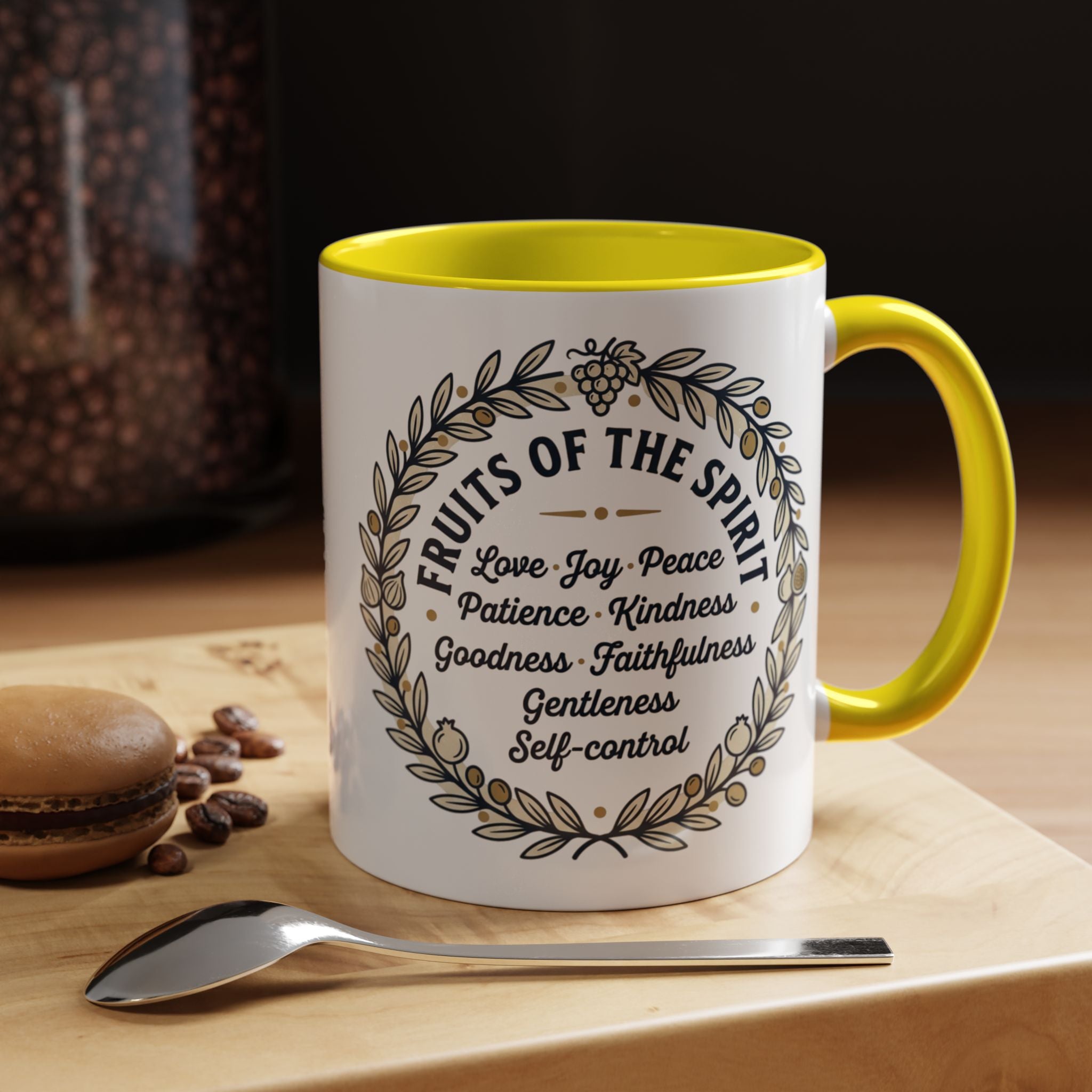 Fruits of the spirit Script Mug | Accent Coffee Mug