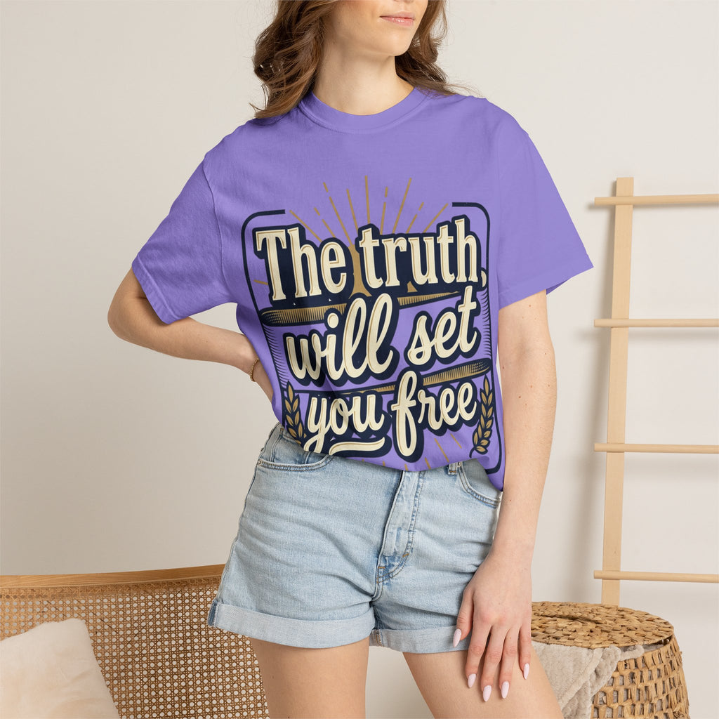 T-Shirt — "The Truth Will Set You Free" Inspirational Graphic Tee