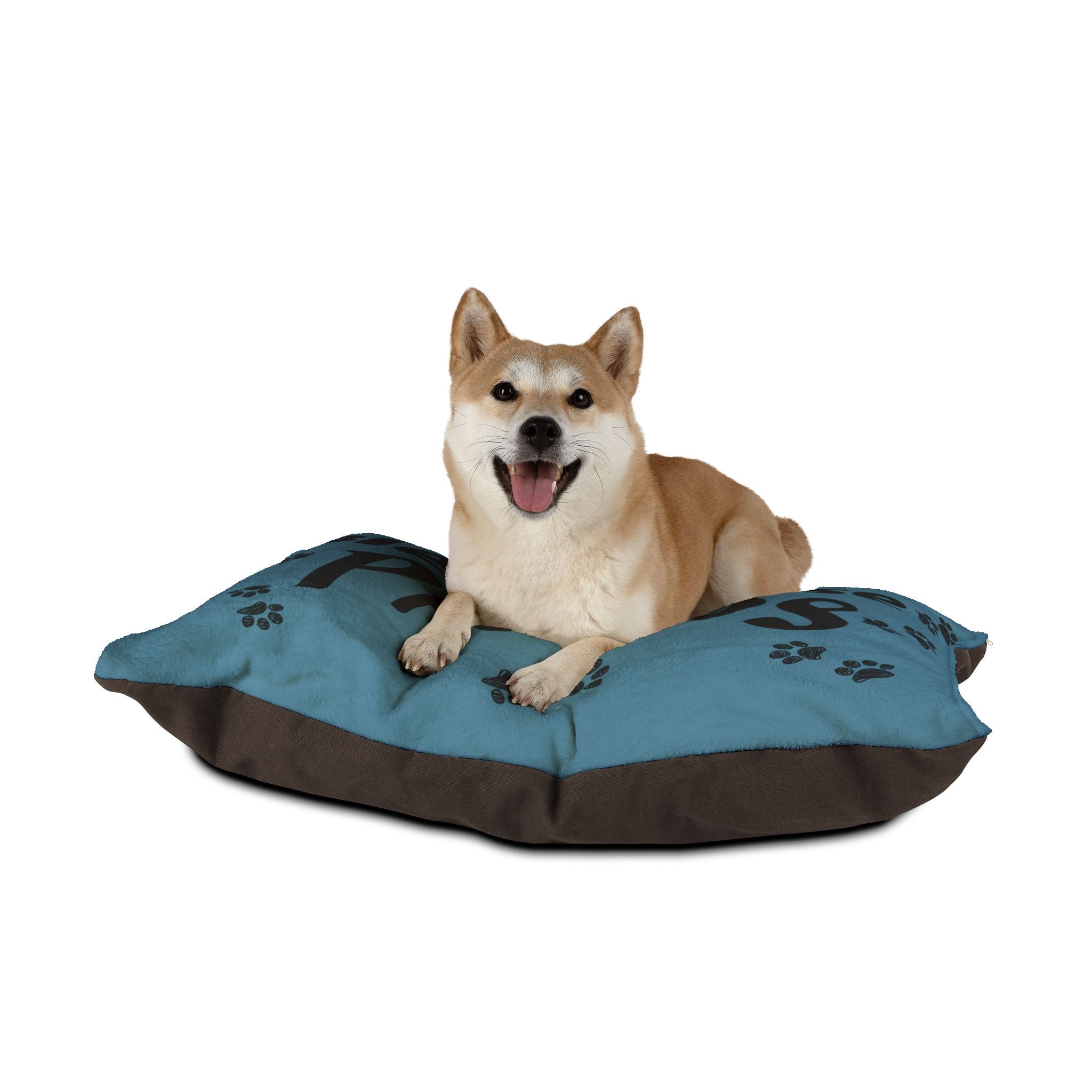 Bless these Paws Pet Bed — "Faithful friend, bless these Paws bed" Paw-Print Dog Bed