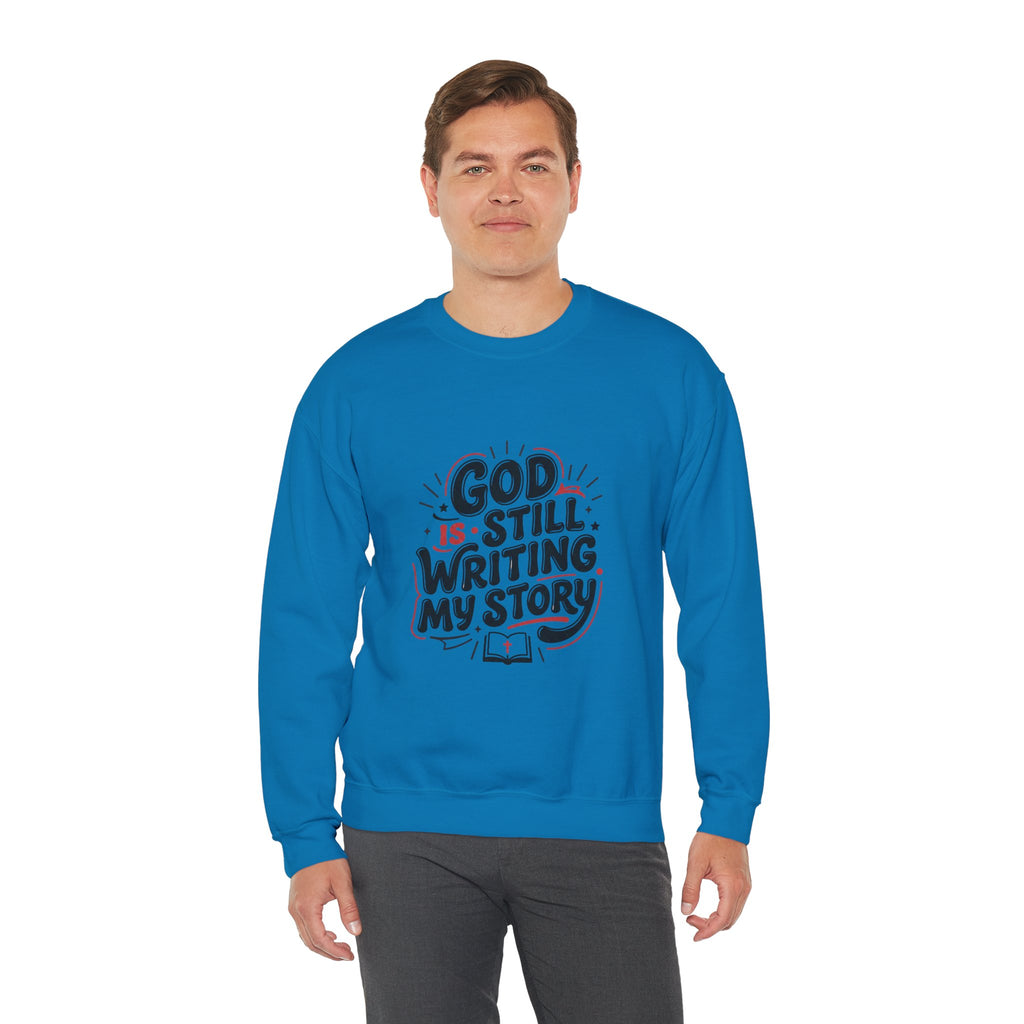 God Is Still Writing My Story Sweatshirt | Christian encouragement, groovy scripture