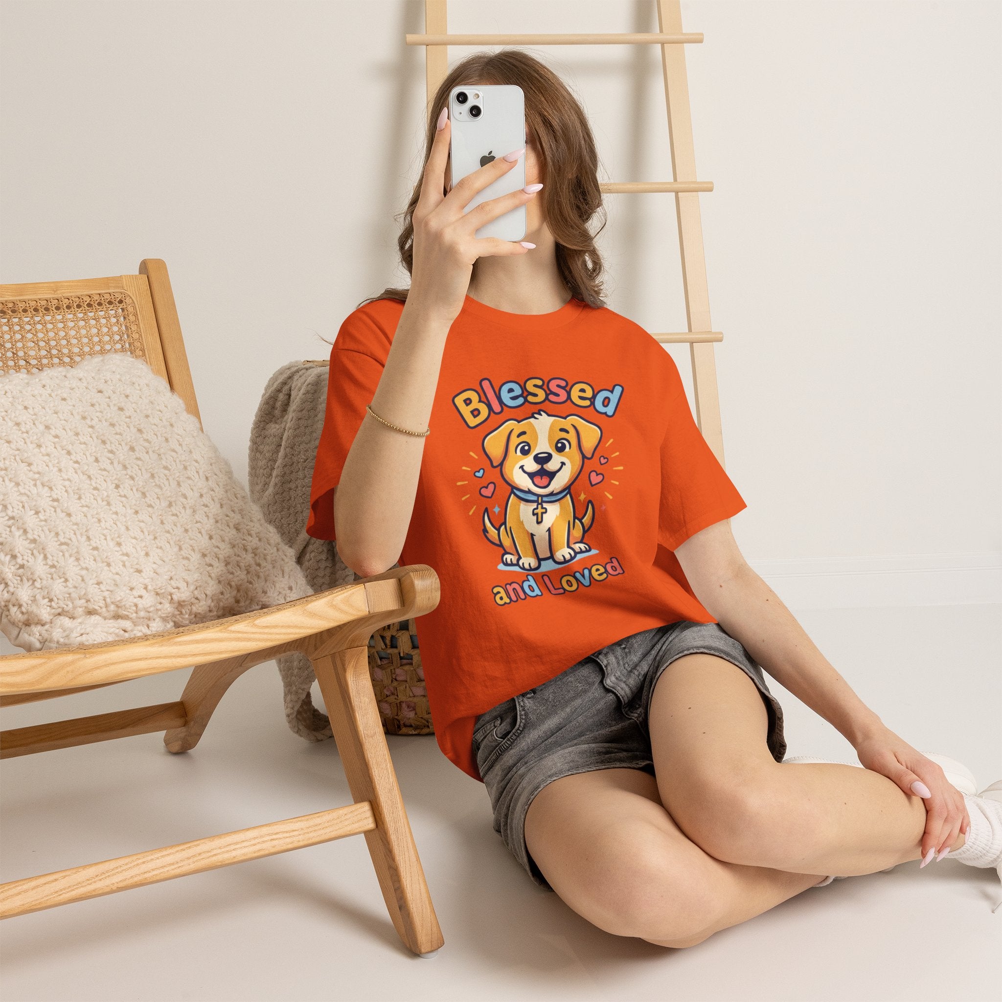 Blessed and Loved Puppy T-Shirt — Cute Dog Graphic Tee for Pet Lovers