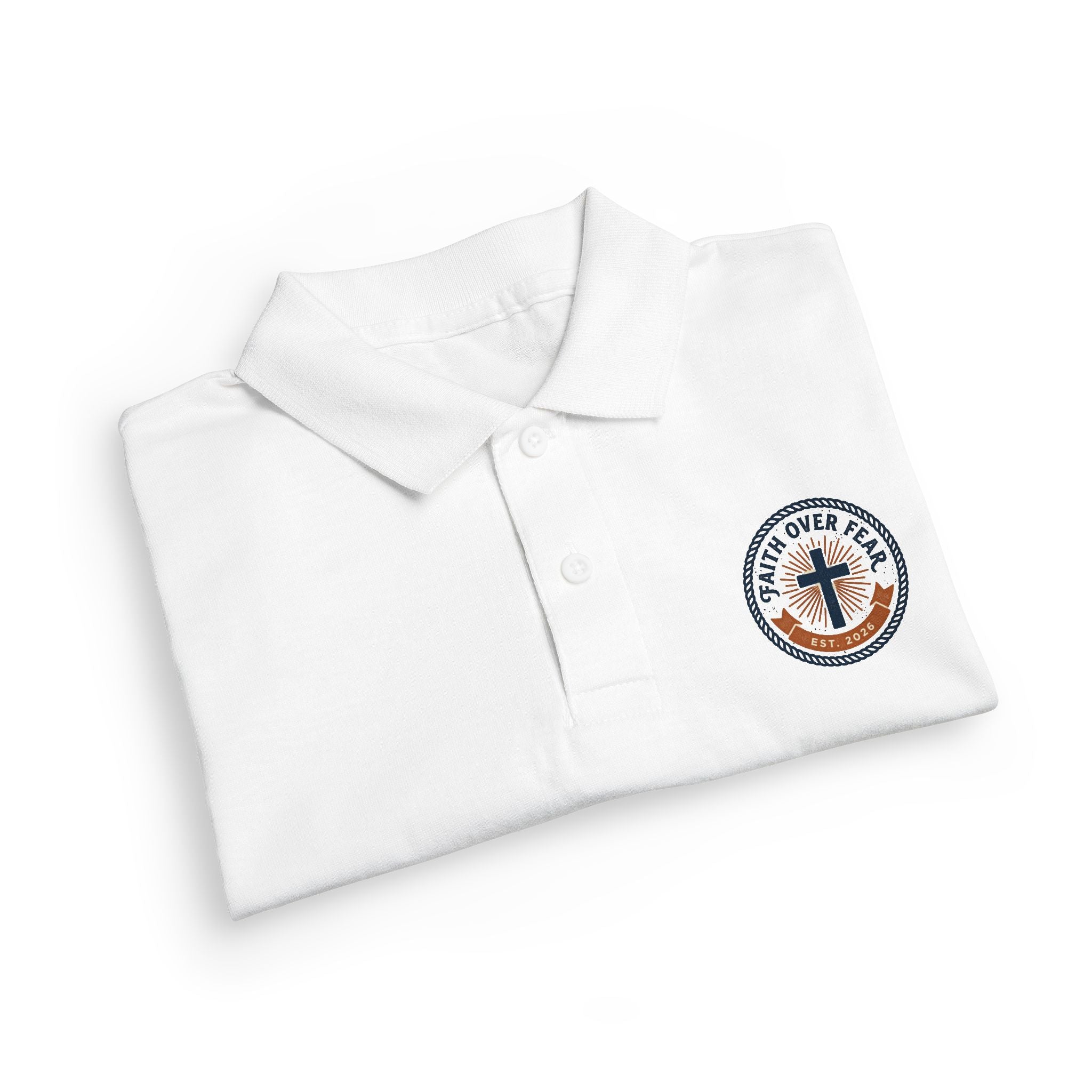 Faith over Fear design Youth Polo