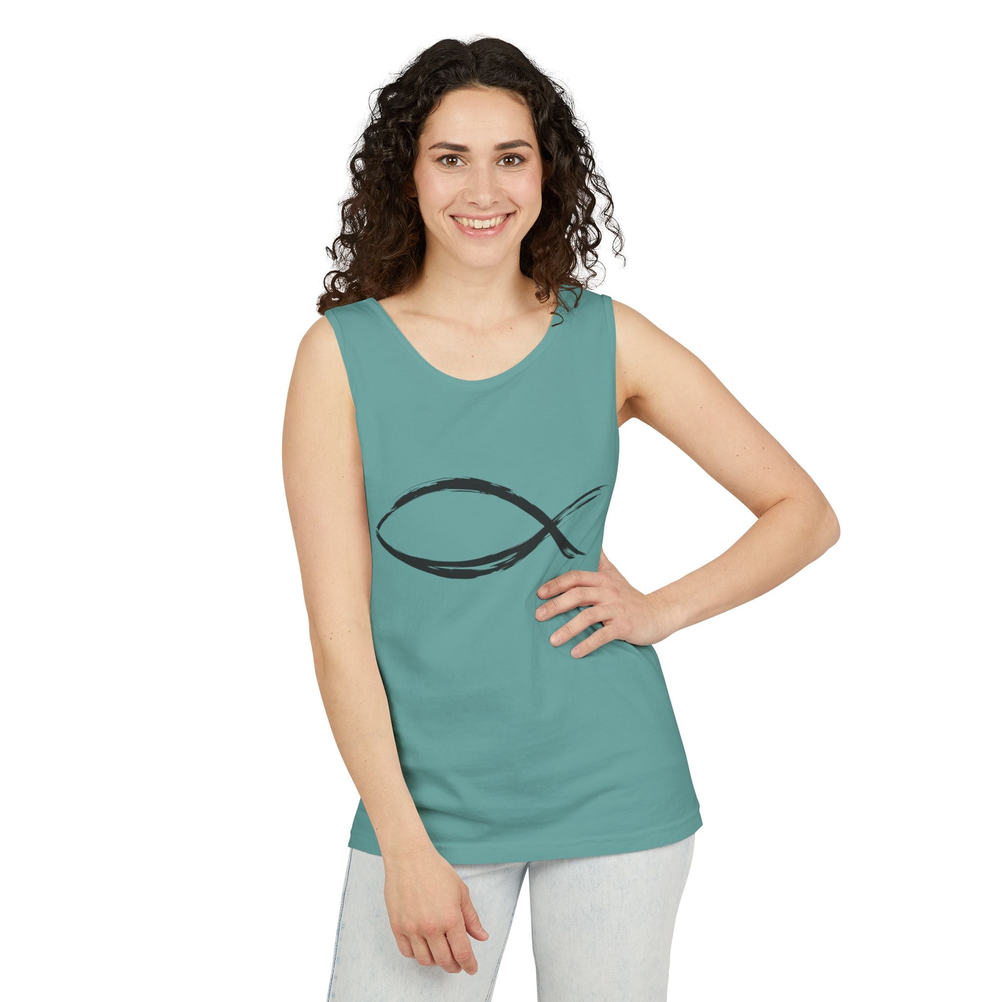 Fish Symbal tank top | Christian faith apparel