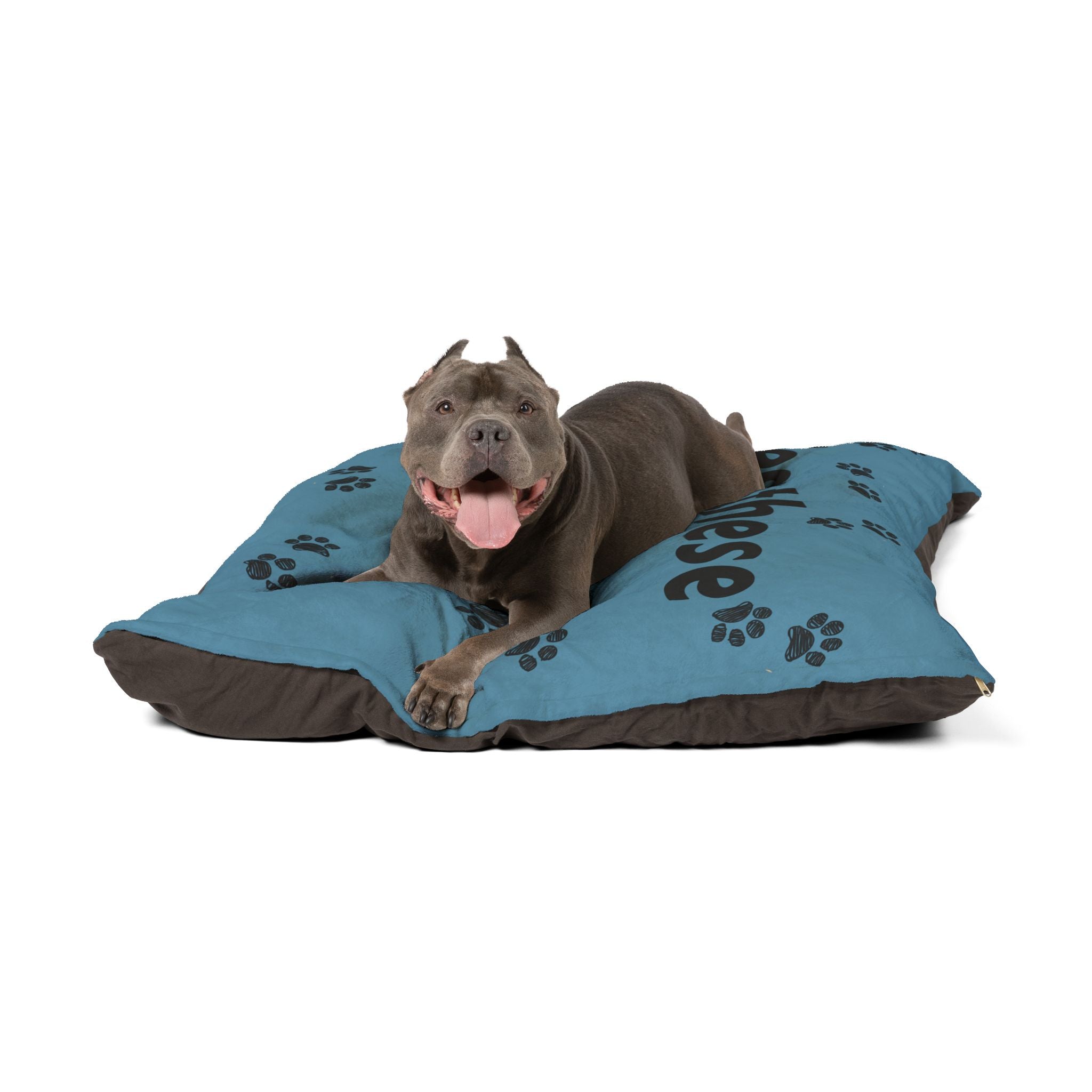 Bless these Paws Pet Bed — "Faithful friend, bless these Paws bed" Paw-Print Dog Bed