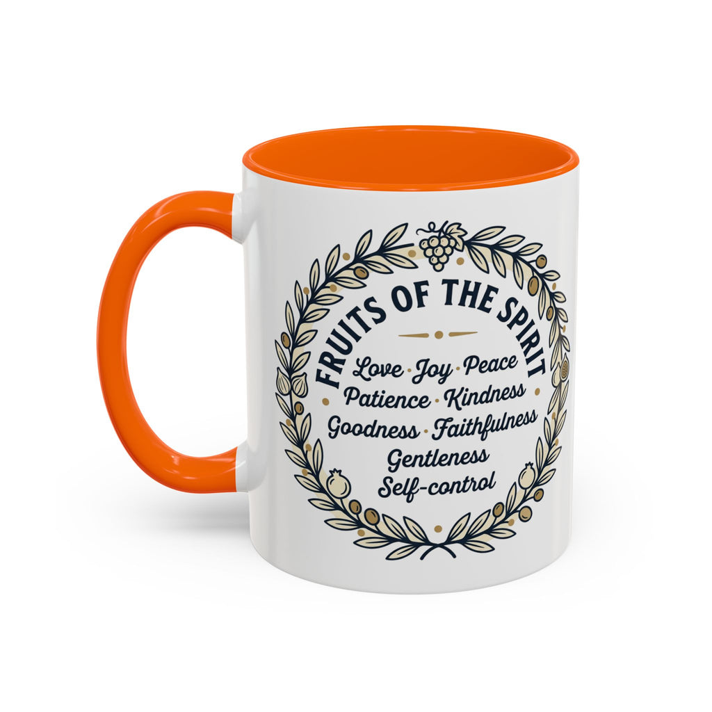 Fruits of the spirit Script Mug | Accent Coffee Mug