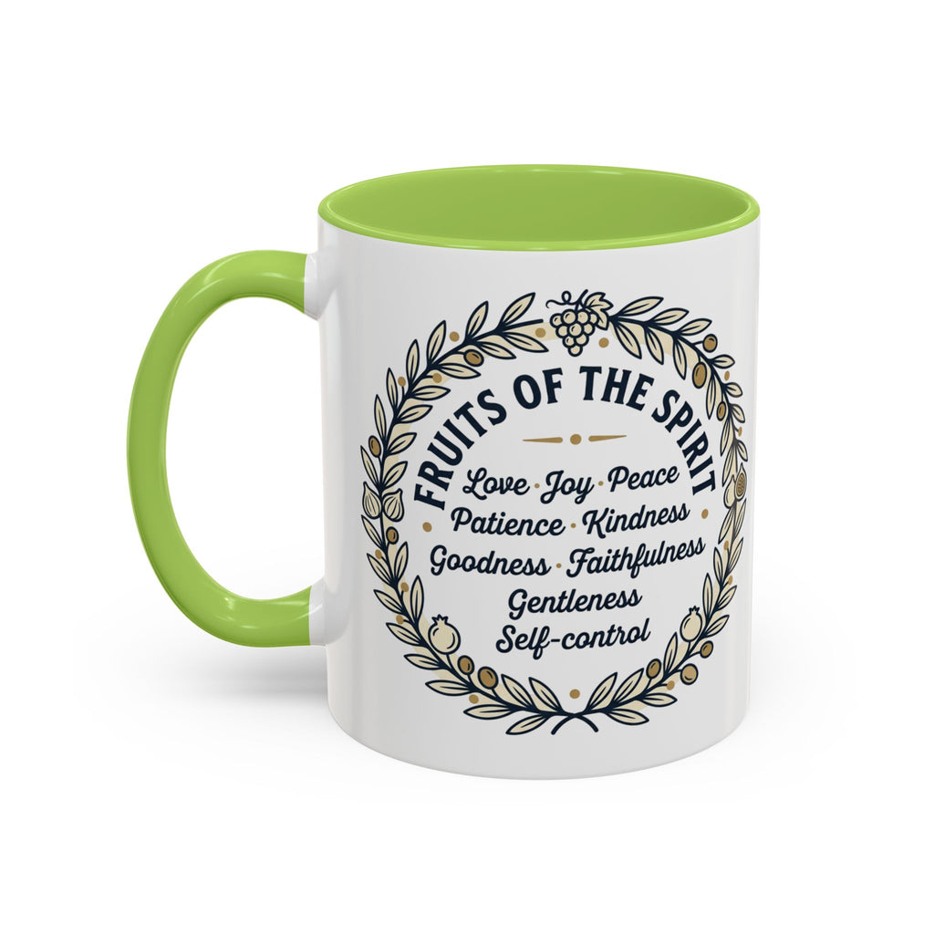 Fruits of the spirit Script Mug | Accent Coffee Mug