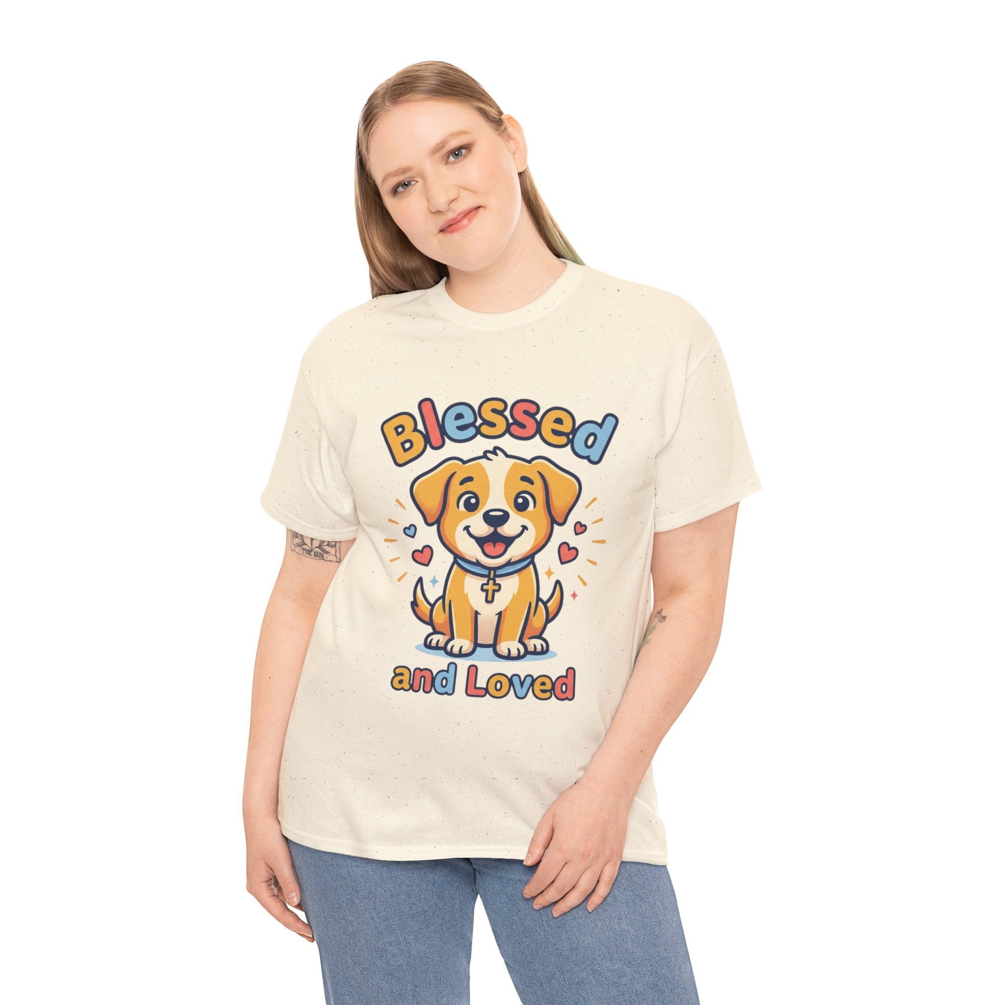 Blessed and Loved Puppy T-Shirt — Cute Dog Graphic Tee for Pet Lovers