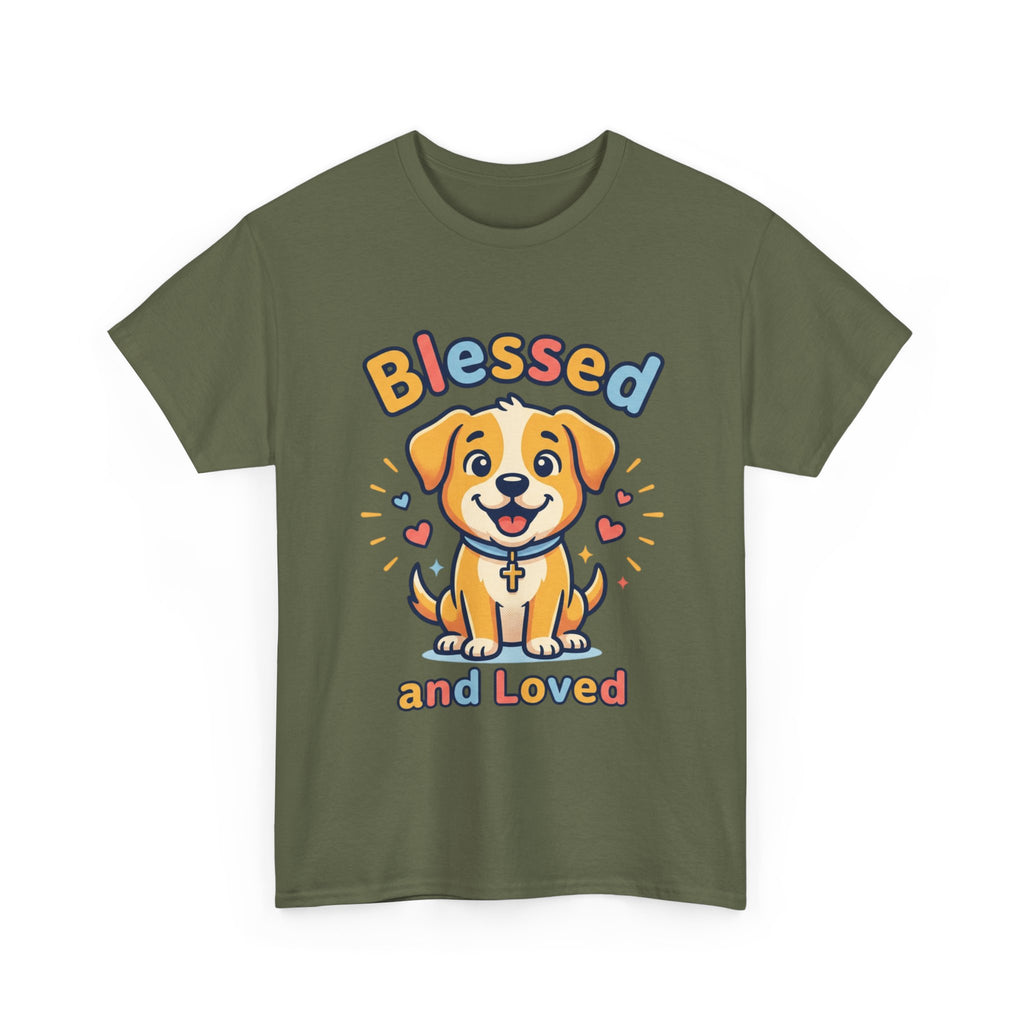 Blessed and Loved Puppy T-Shirt — Cute Dog Graphic Tee for Pet Lovers
