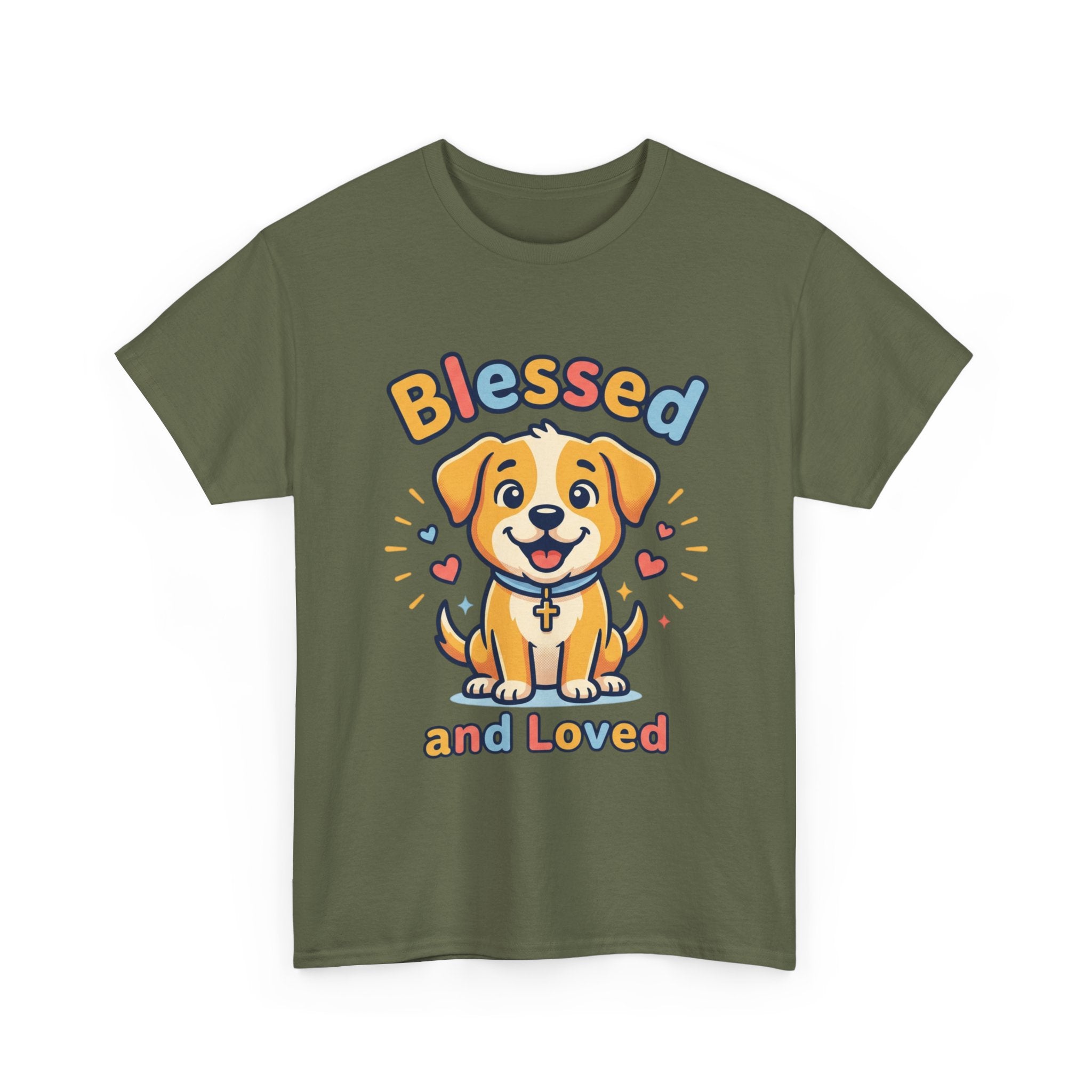 Blessed and Loved Puppy T-Shirt — Cute Dog Graphic Tee for Pet Lovers