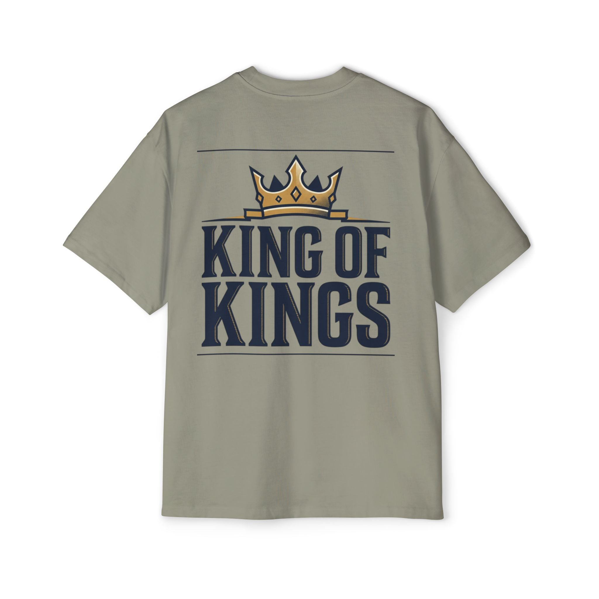 King of Kings Tee — Men's Oversized Graphic T-Shirt with Crown Design