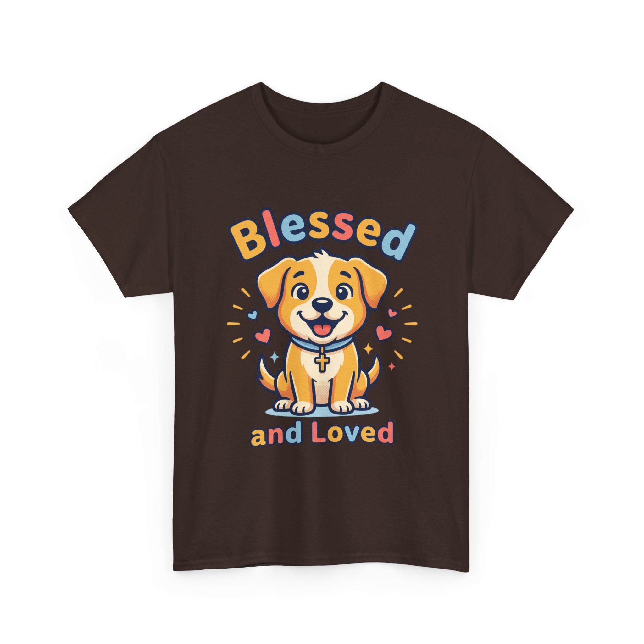 Blessed and Loved Puppy T-Shirt — Cute Dog Graphic Tee for Pet Lovers