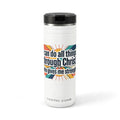 i can do all things emblem tumbler | Stainless steel straw tumbler 24oz