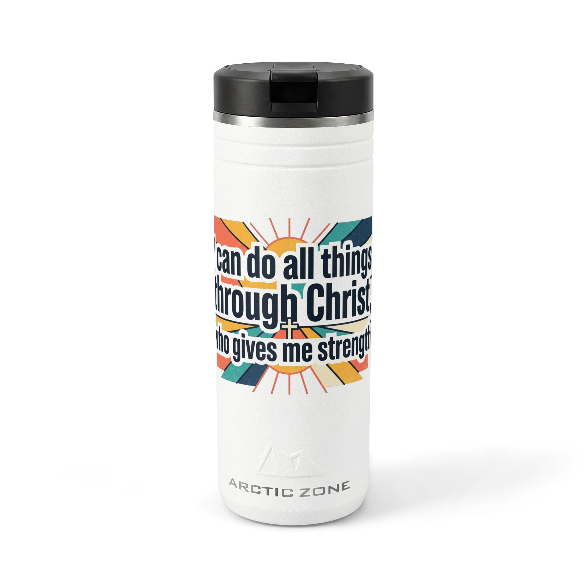 i can do all things emblem tumbler | Stainless steel straw tumbler 24oz