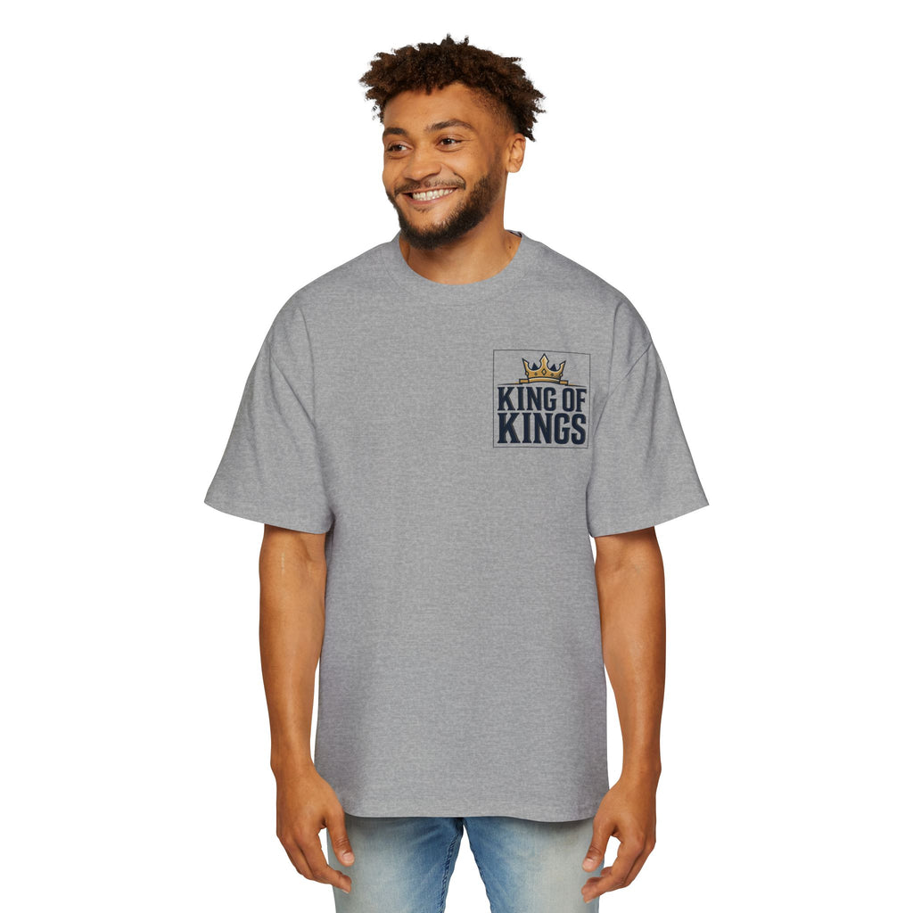 King of Kings Tee — Men's Oversized Graphic T-Shirt with Crown Design