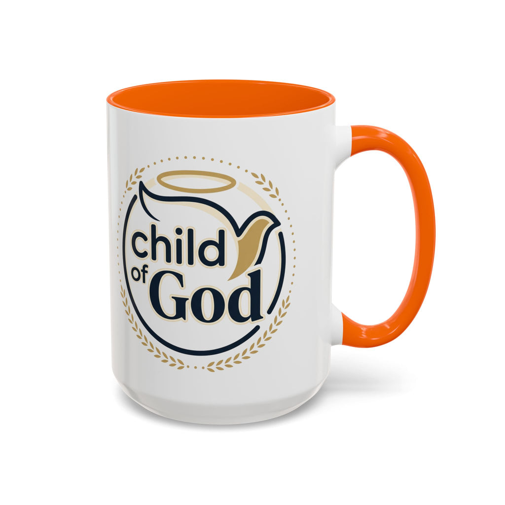 Child of God Accent Coffee Mug — 11/15 oz Christian Faith Ceramic Mug
