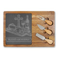 Charcuterie Board with Slate Insert & Cheese Knives blesses Gatherings