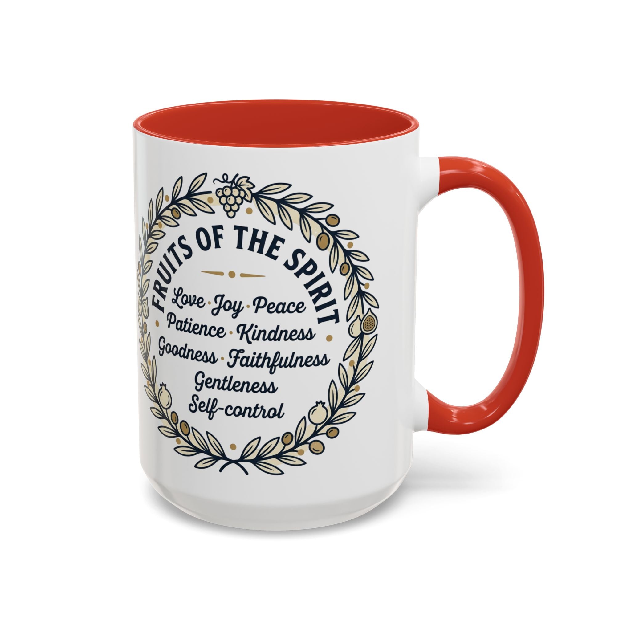 Fruits of the spirit Script Mug | Accent Coffee Mug