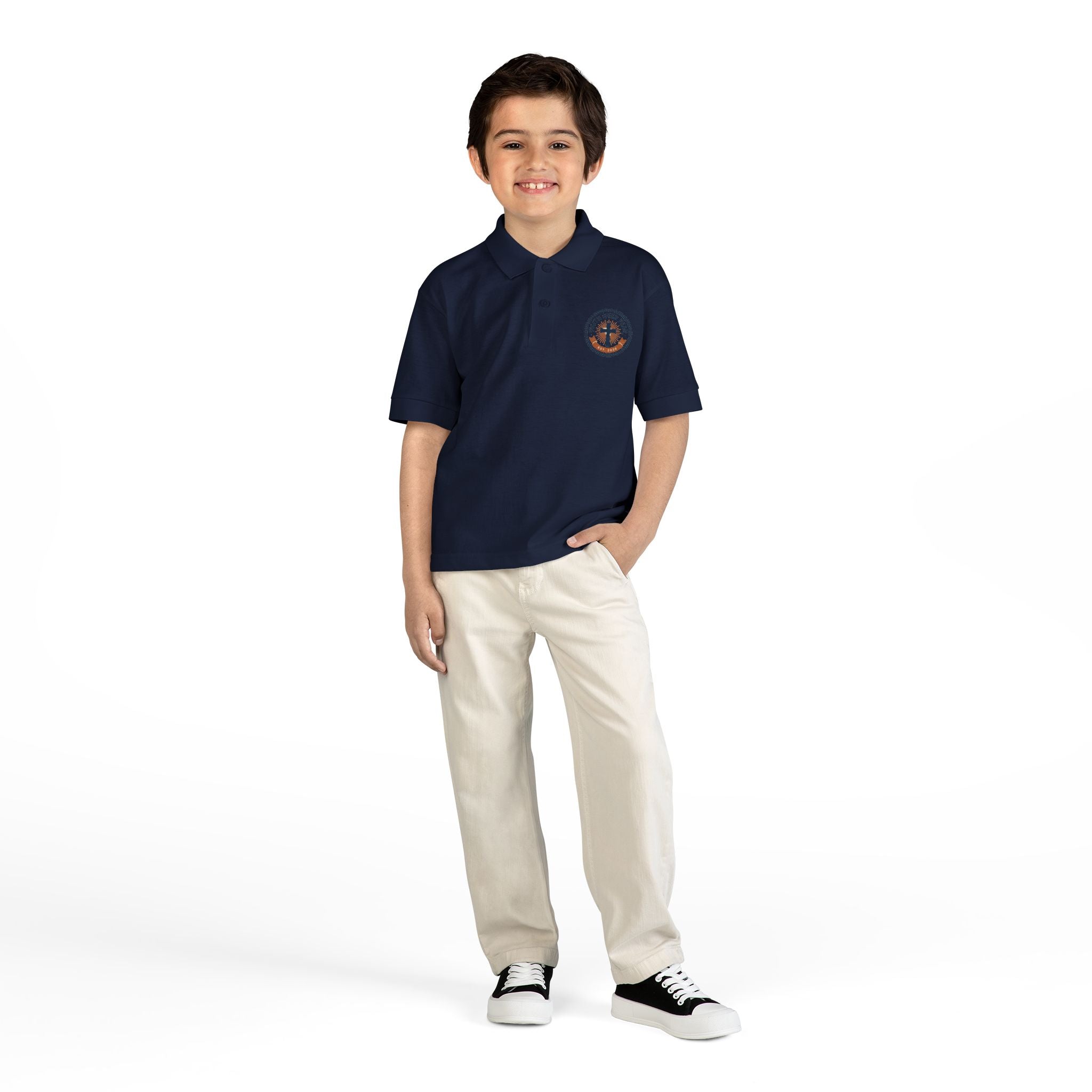 Faith over Fear design Youth Polo