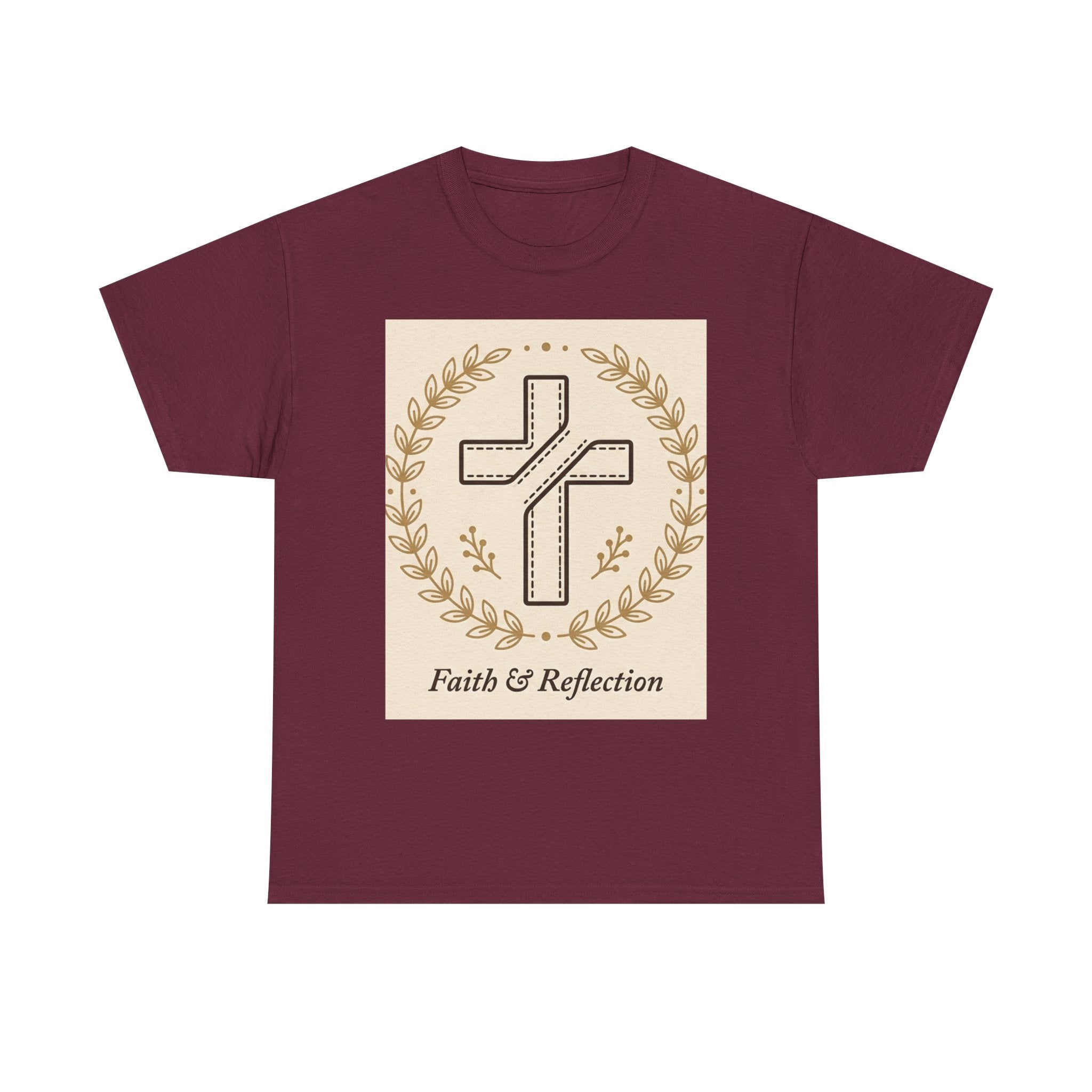 Faith & Reflection Cross T-Shirt | Christian Scripture Tee