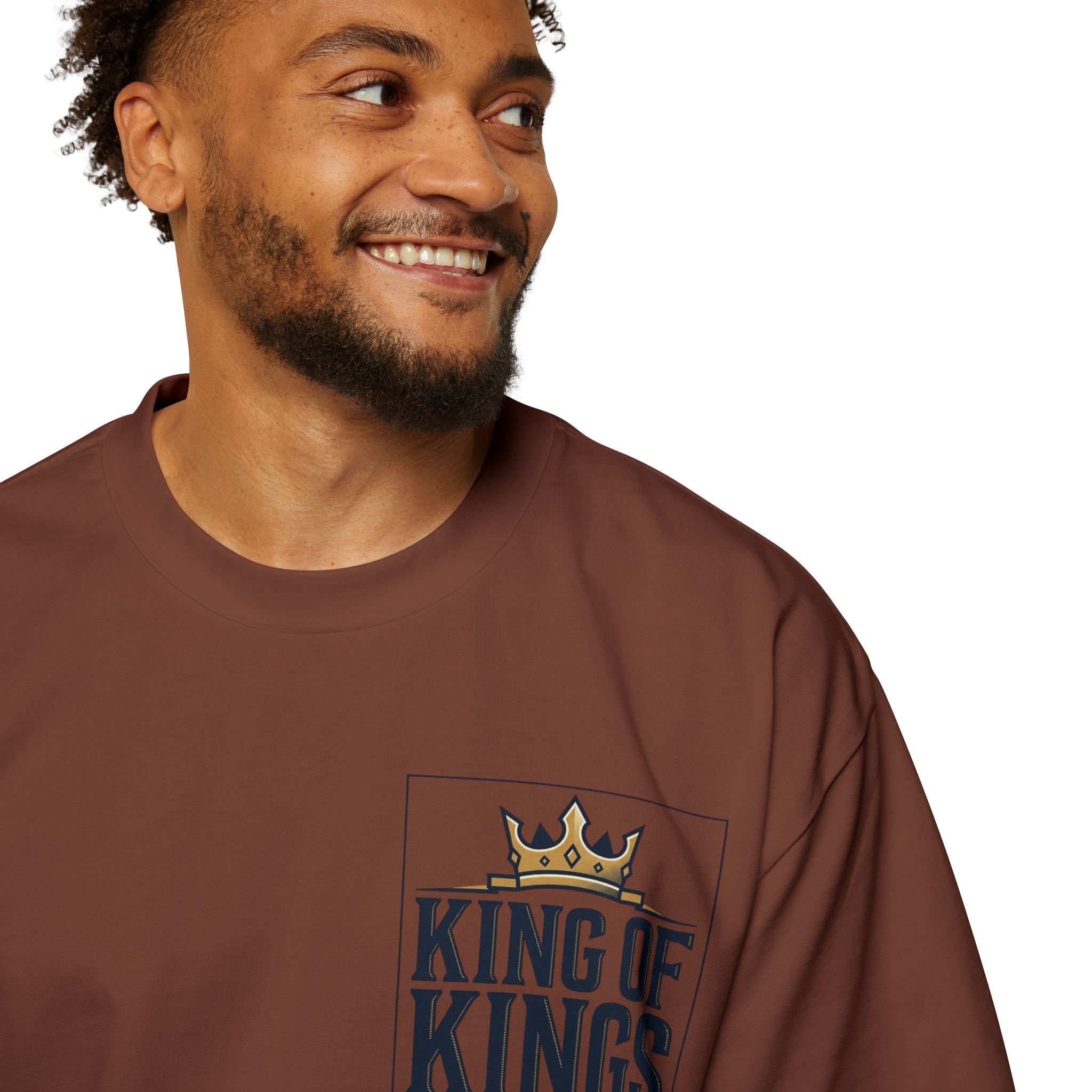 King of Kings Tee — Men's Oversized Graphic T-Shirt with Crown Design