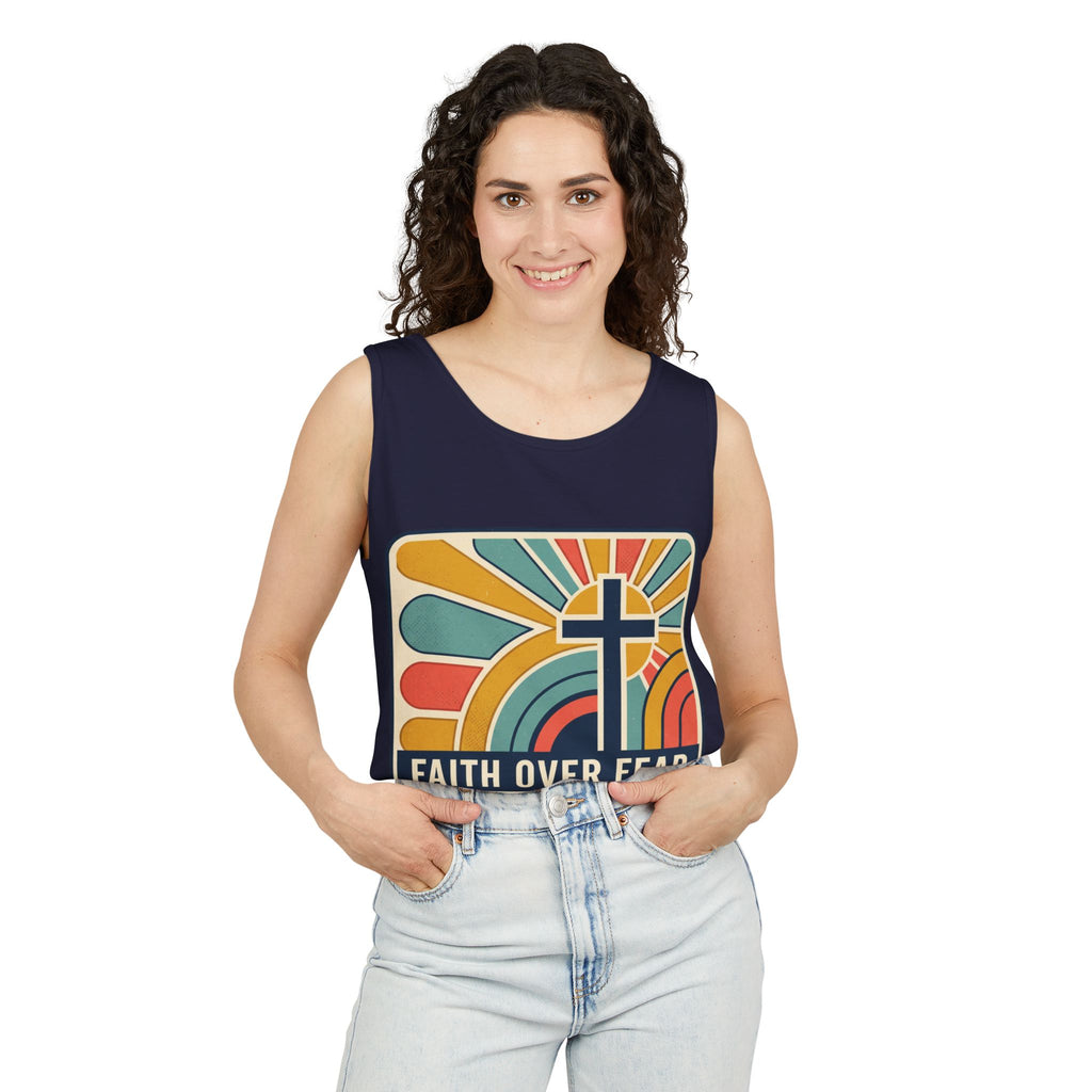 Faith over Fear tank top | Christian faith apparel