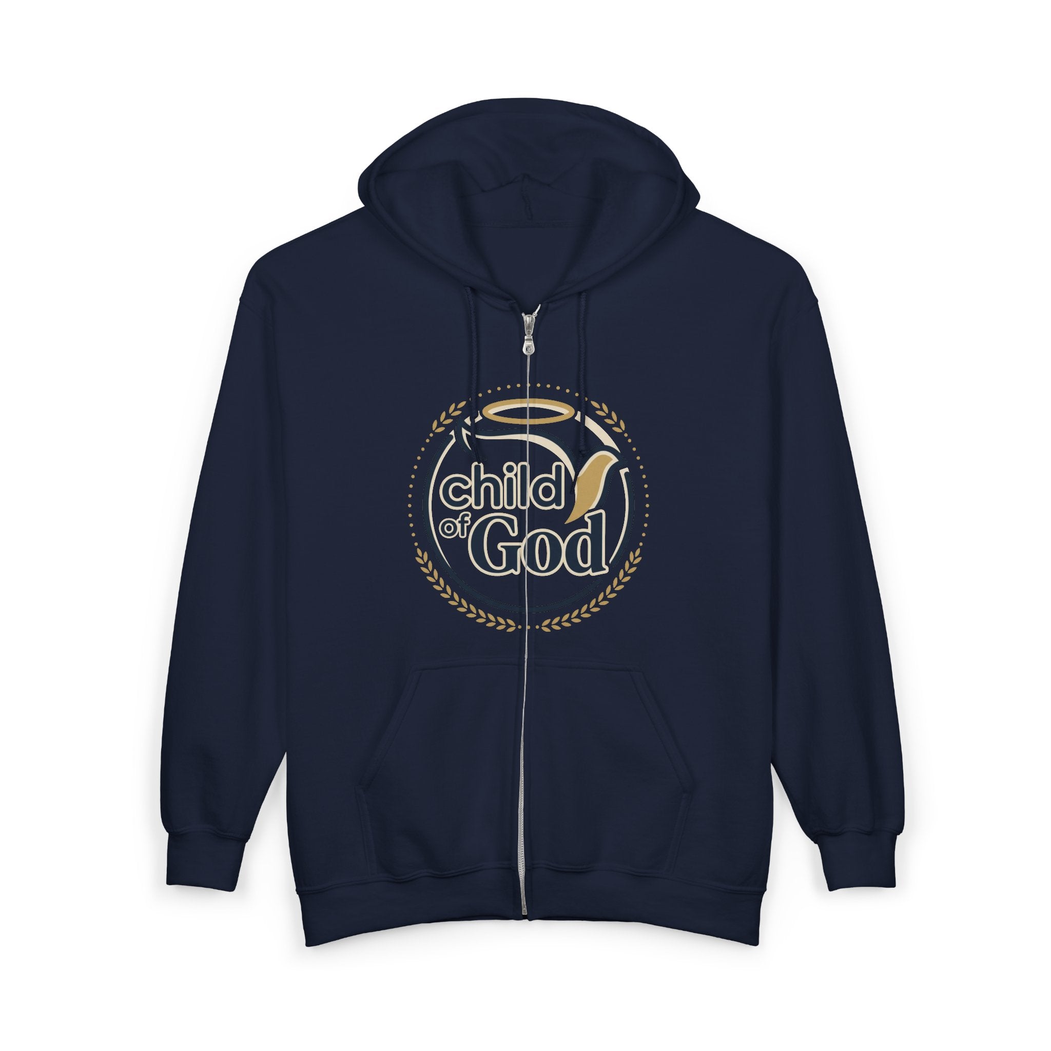 Child of God Hoodie — Religious Faith Unisex Zip-Up Sweatshirt