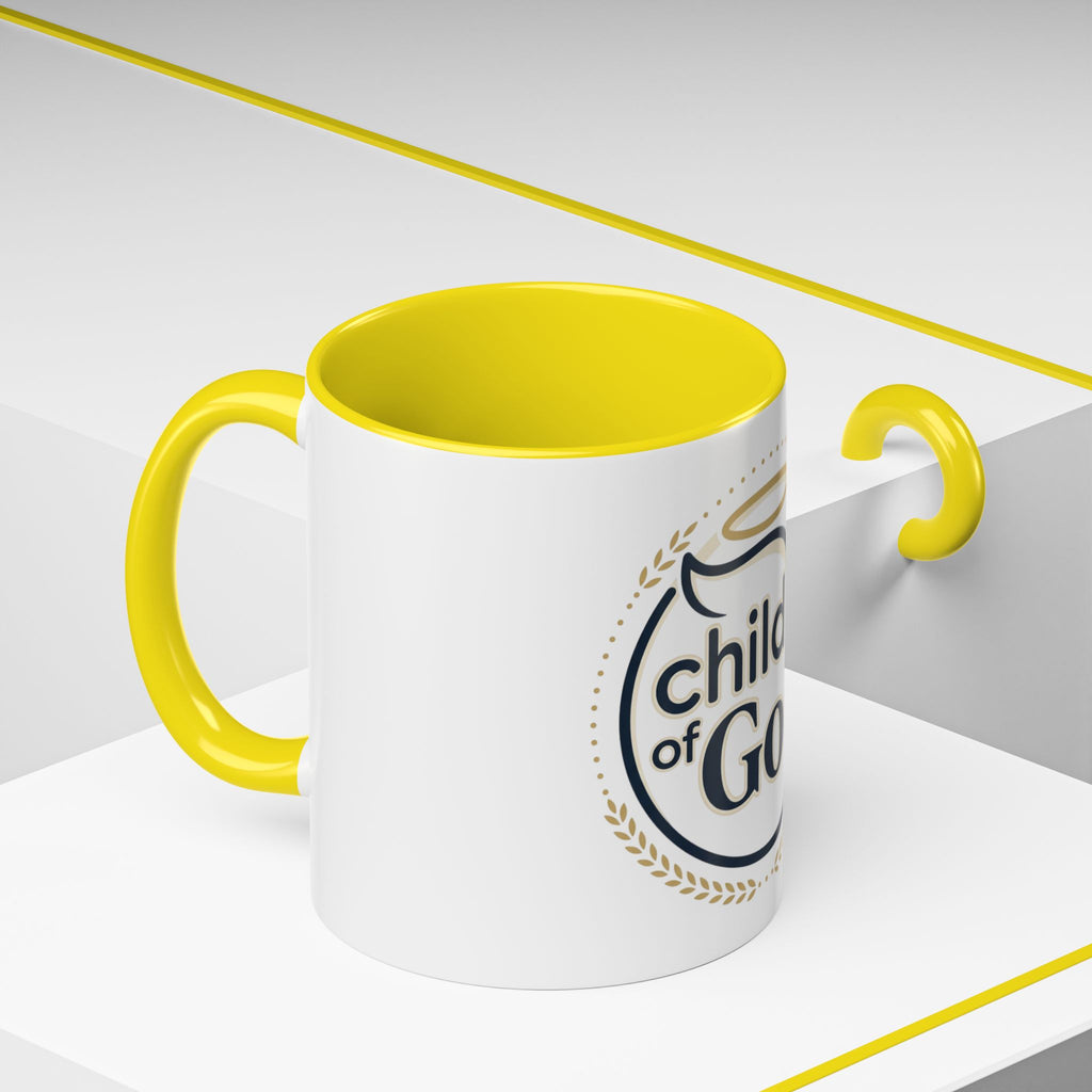 Child of God Accent Coffee Mug — 11/15 oz Christian Faith Ceramic Mug