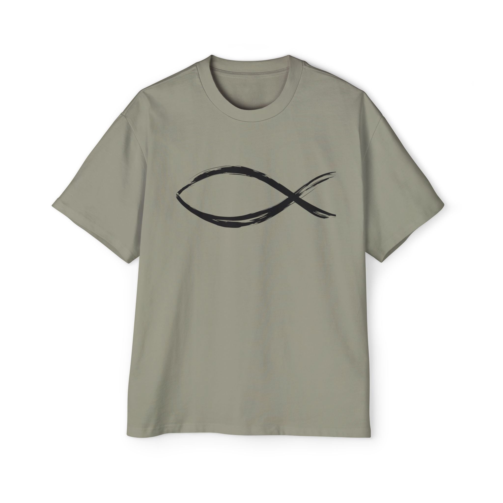 Fish Christian Symbol| Grunge Christian Tee