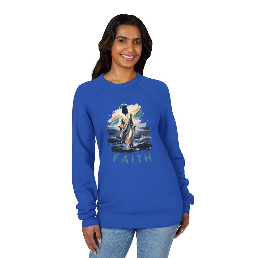 Christian walking on water Sweatshirt — "Faith"