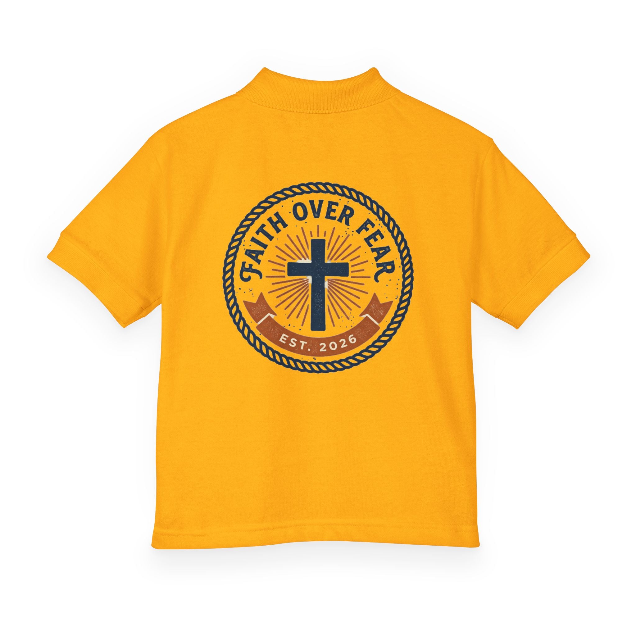 Faith over Fear design Youth Polo