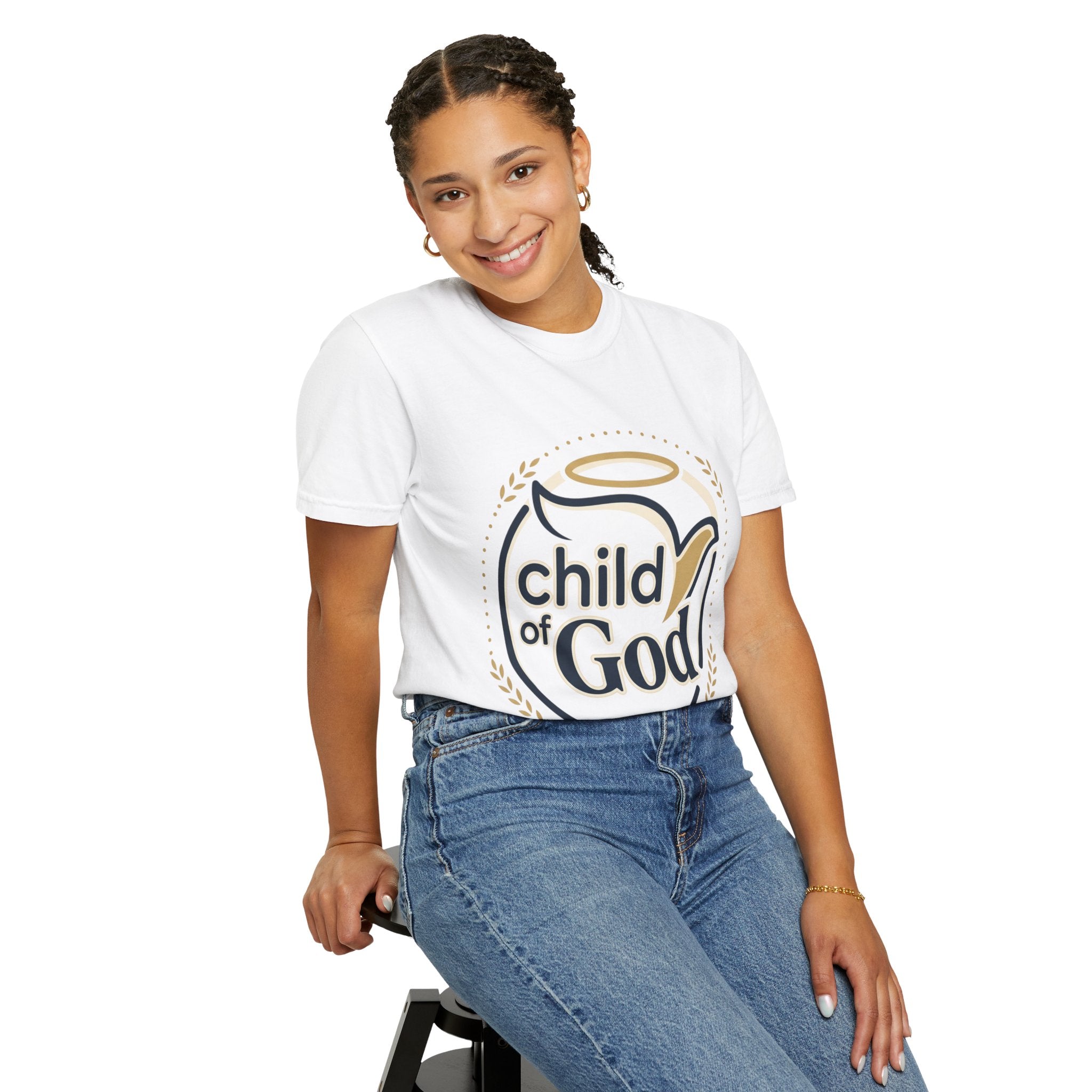 Child of God T‑Shirt — Faith Christian Tee with Dove & Halo