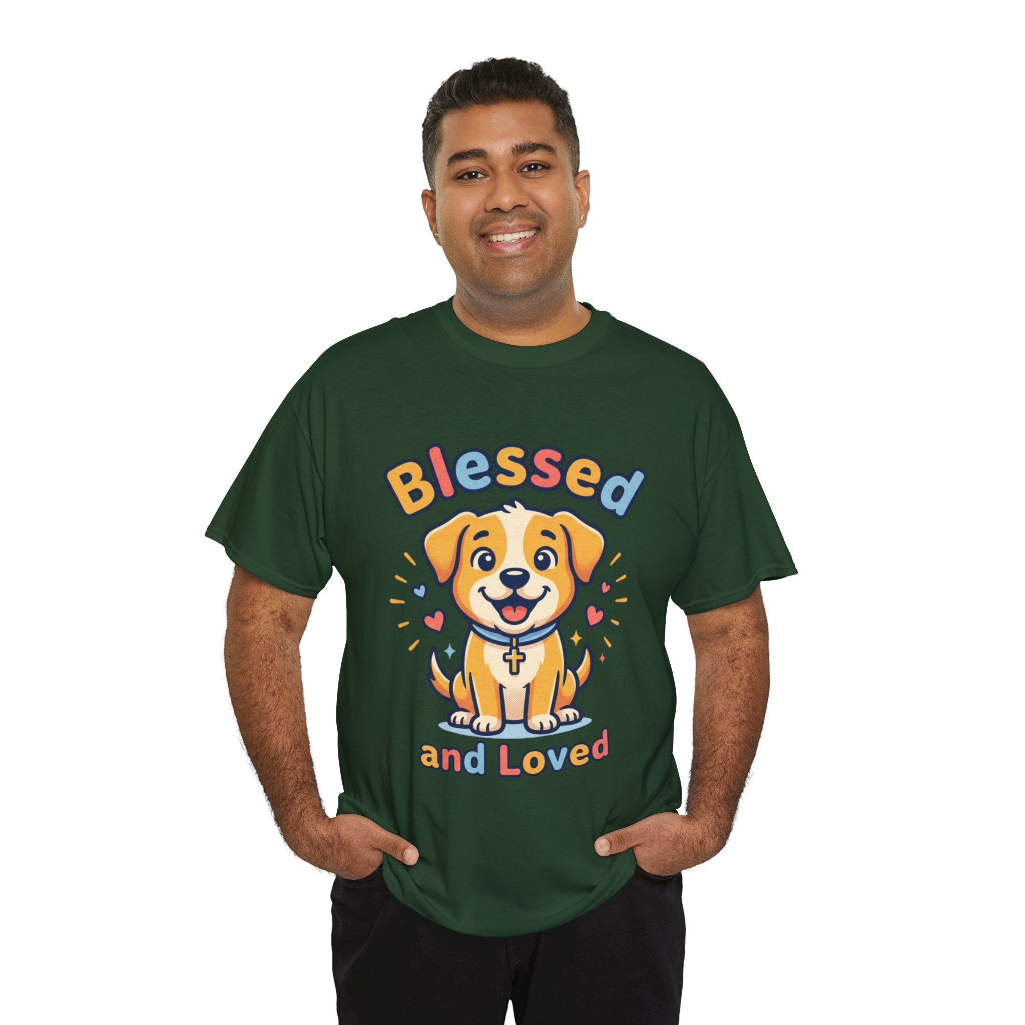 Blessed and Loved Puppy T-Shirt — Cute Dog Graphic Tee for Pet Lovers