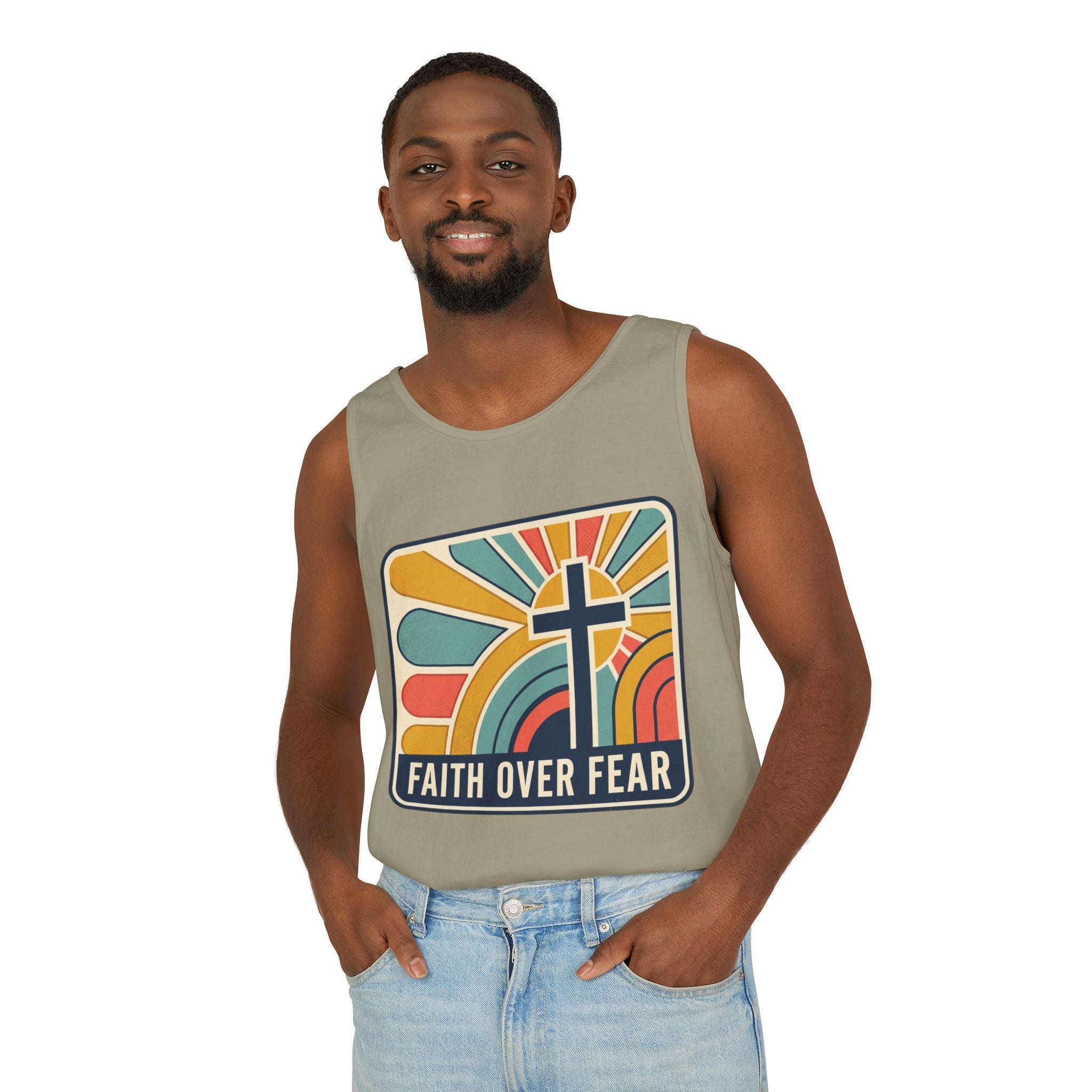 Faith over Fear tank top | Christian faith apparel