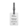 Personalized Name Address Luggage Tag | Saffiano Polyester Rectangle