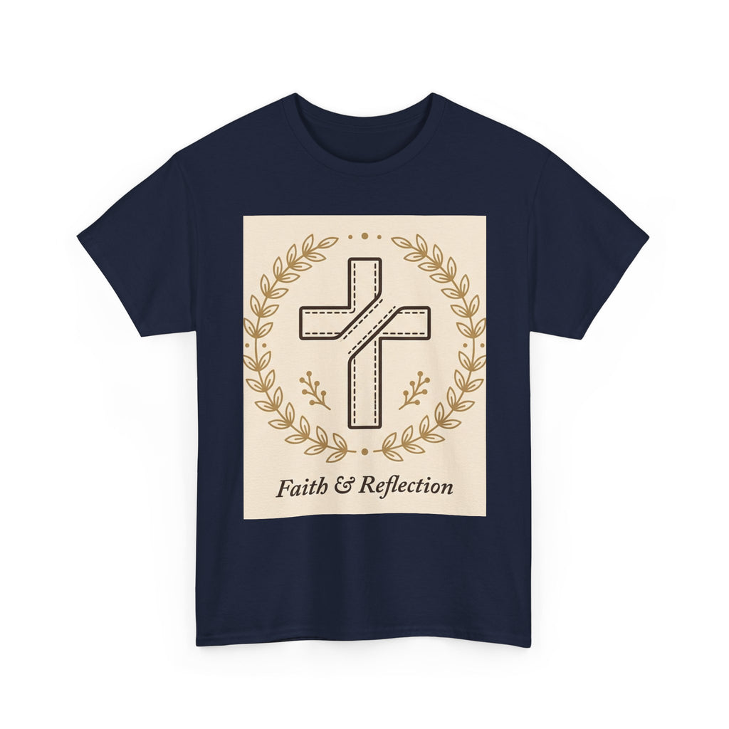 Faith & Reflection Cross T-Shirt | Christian Scripture Tee