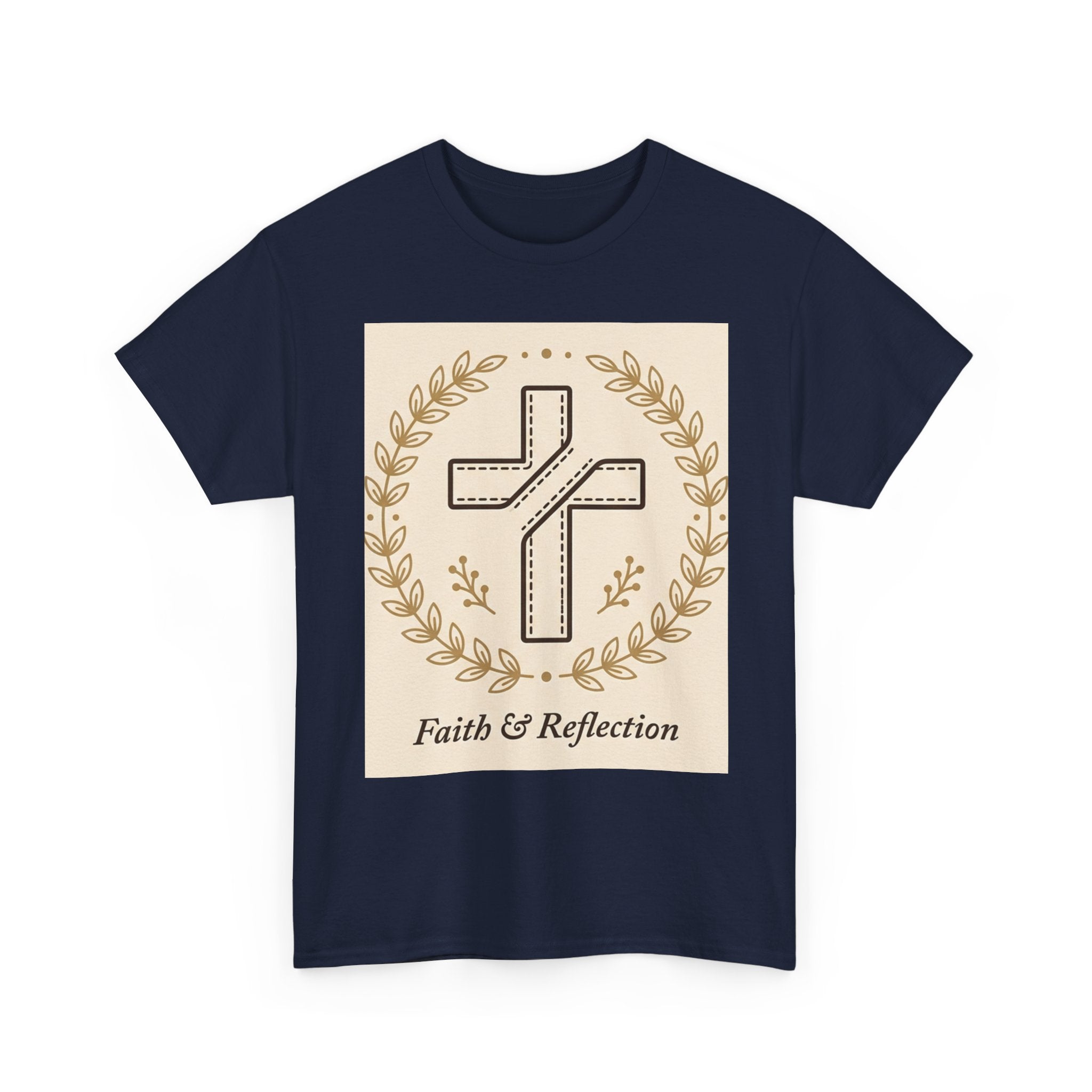 Faith & Reflection Cross T-Shirt | Christian Scripture Tee