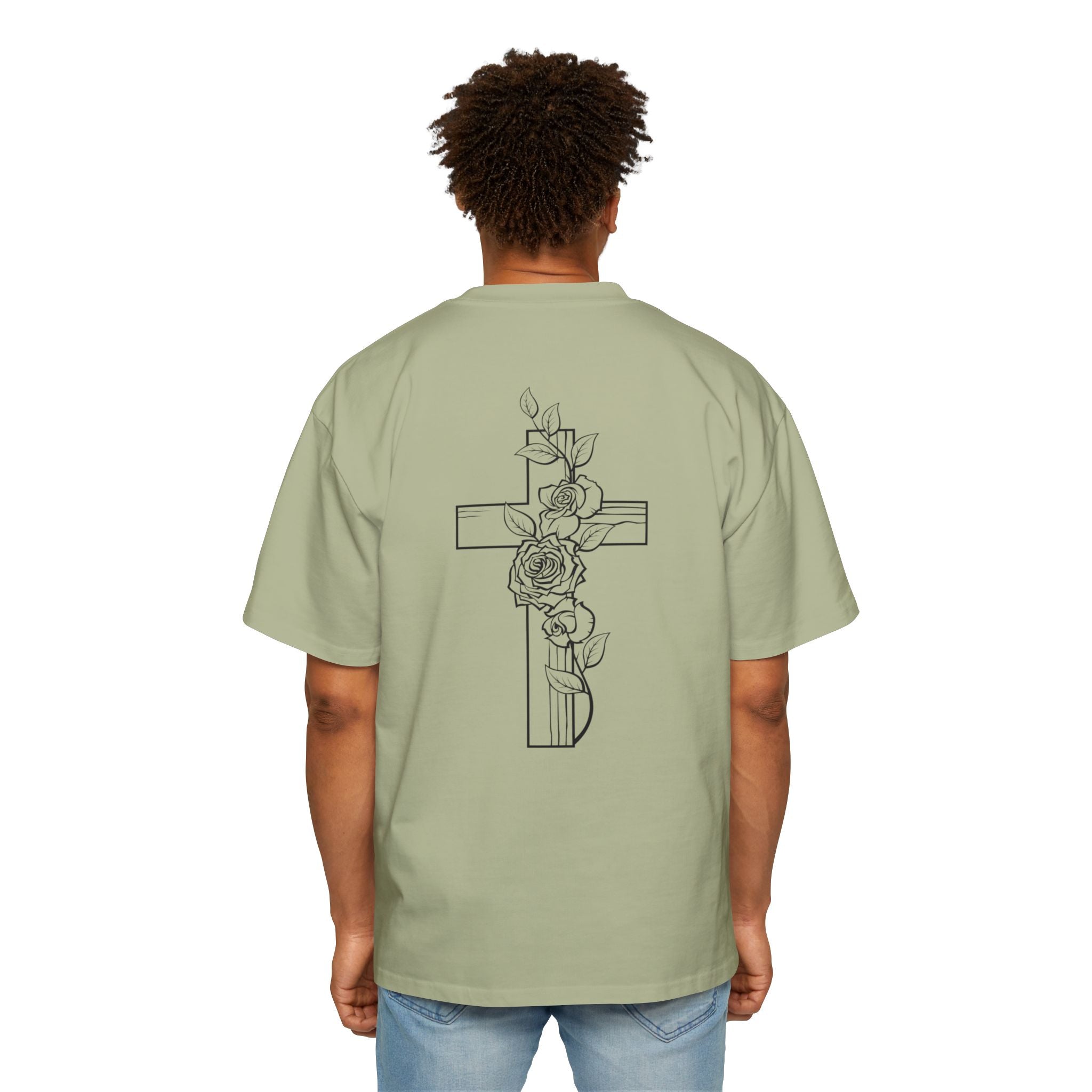 Cross and Rose| Grunge Christian Tee