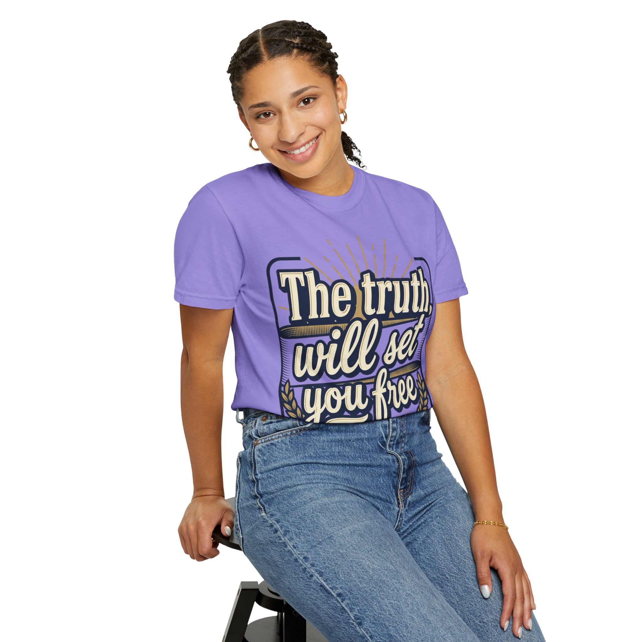 T-Shirt — "The Truth Will Set You Free" Inspirational Graphic Tee