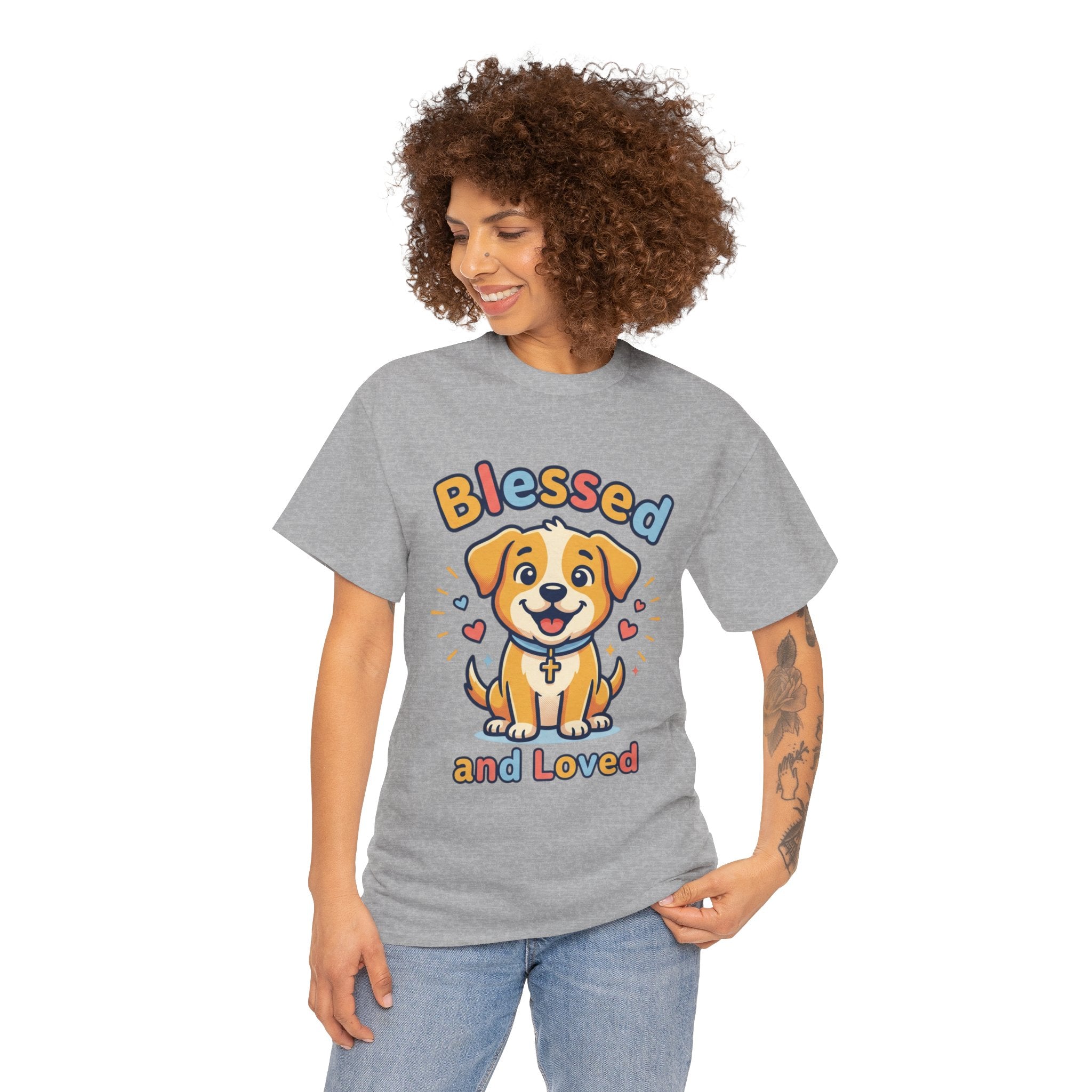 Blessed and Loved Puppy T-Shirt — Cute Dog Graphic Tee for Pet Lovers