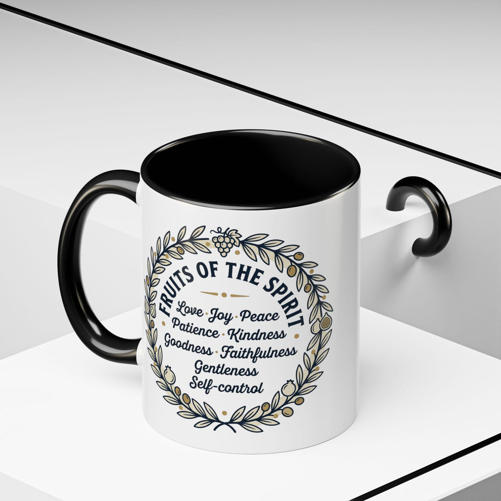 Fruits of the spirit Script Mug | Accent Coffee Mug
