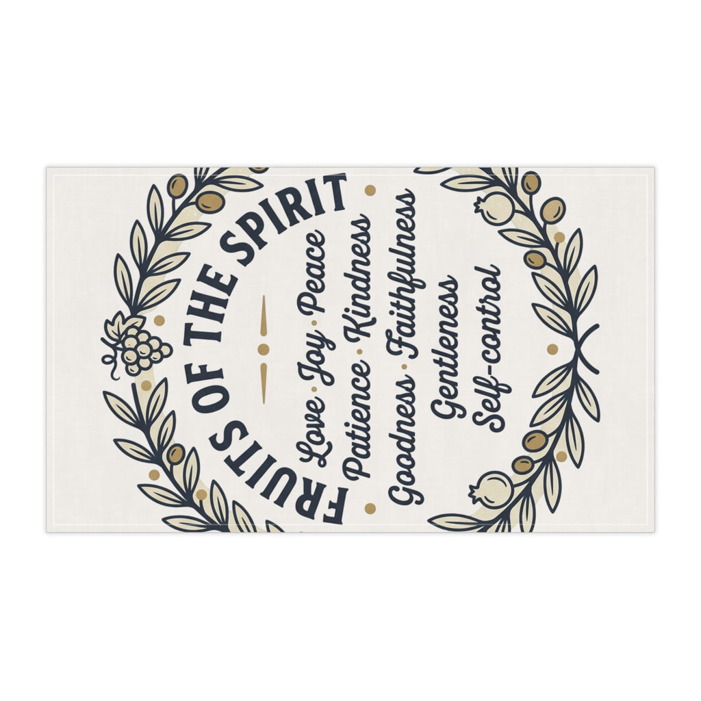 Fruits of the Spirit Tea Towel | Faith Kitchen Towel, Scripture Verse