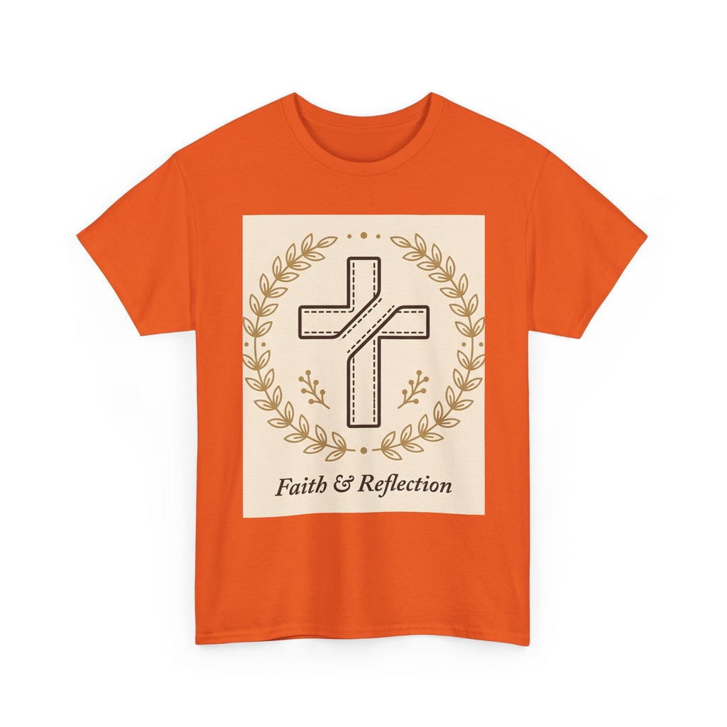 Faith & Reflection Cross T-Shirt | Christian Scripture Tee