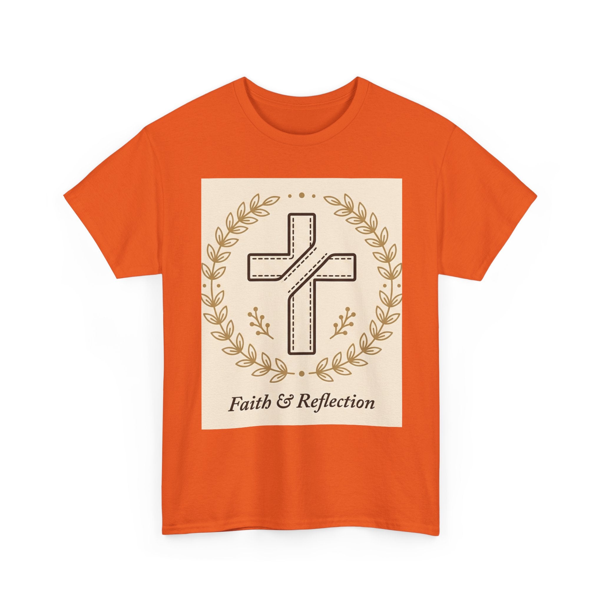 Faith & Reflection Cross T-Shirt | Christian Scripture Tee