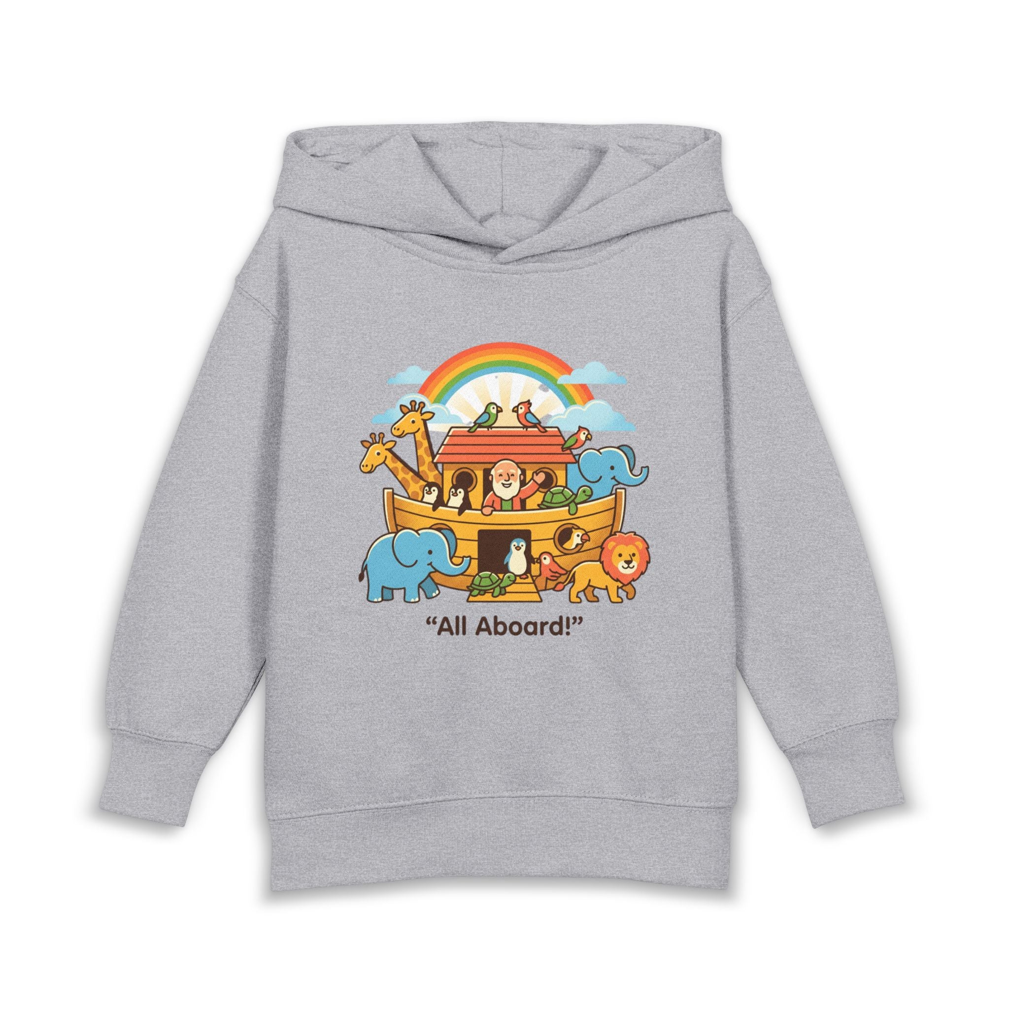 All aboard ark toddler hoodie | cute illustration pullover