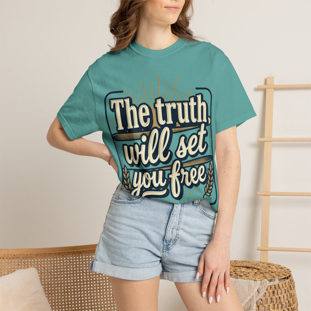 T-Shirt — "The Truth Will Set You Free" Inspirational Graphic Tee