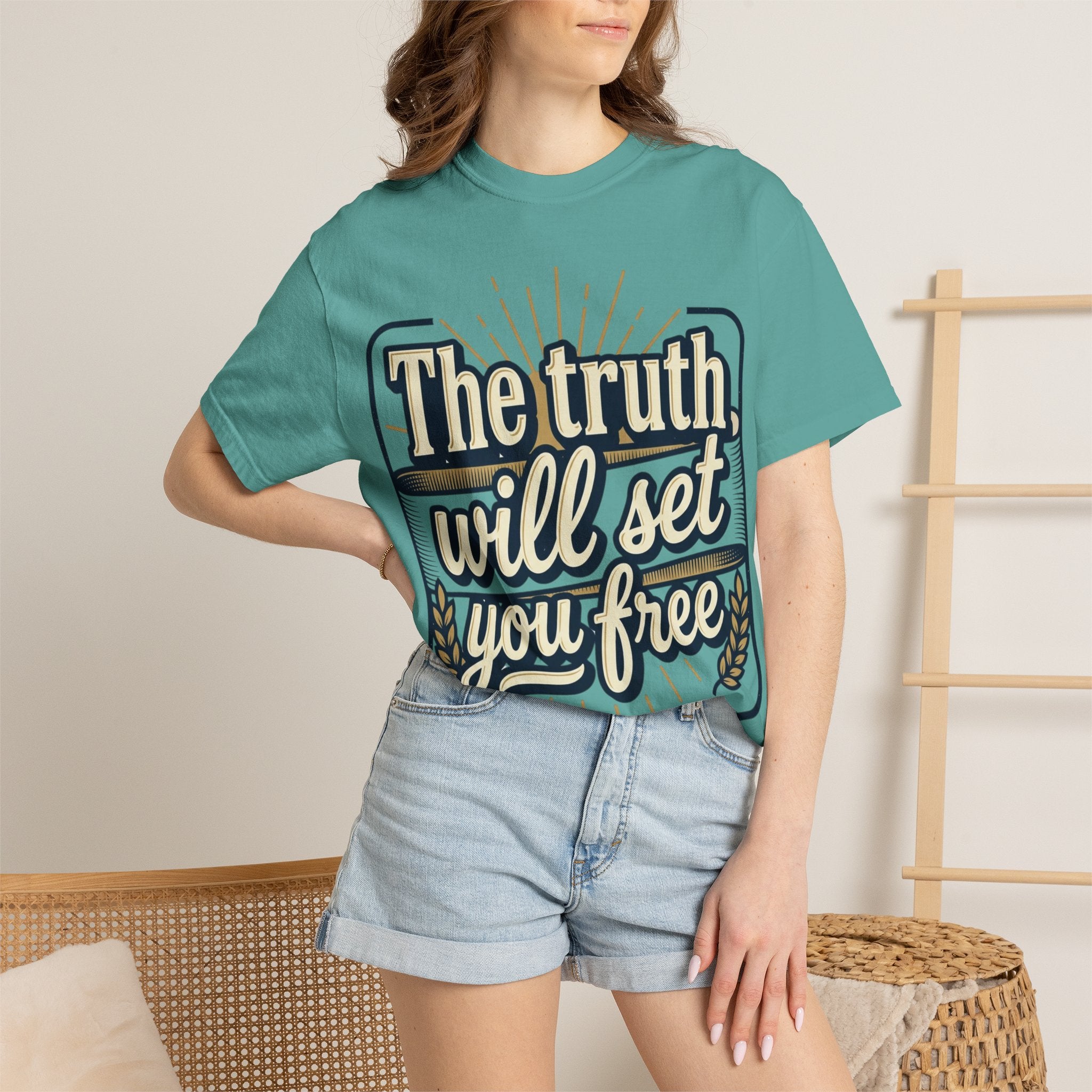 T-Shirt — "The Truth Will Set You Free" Inspirational Graphic Tee